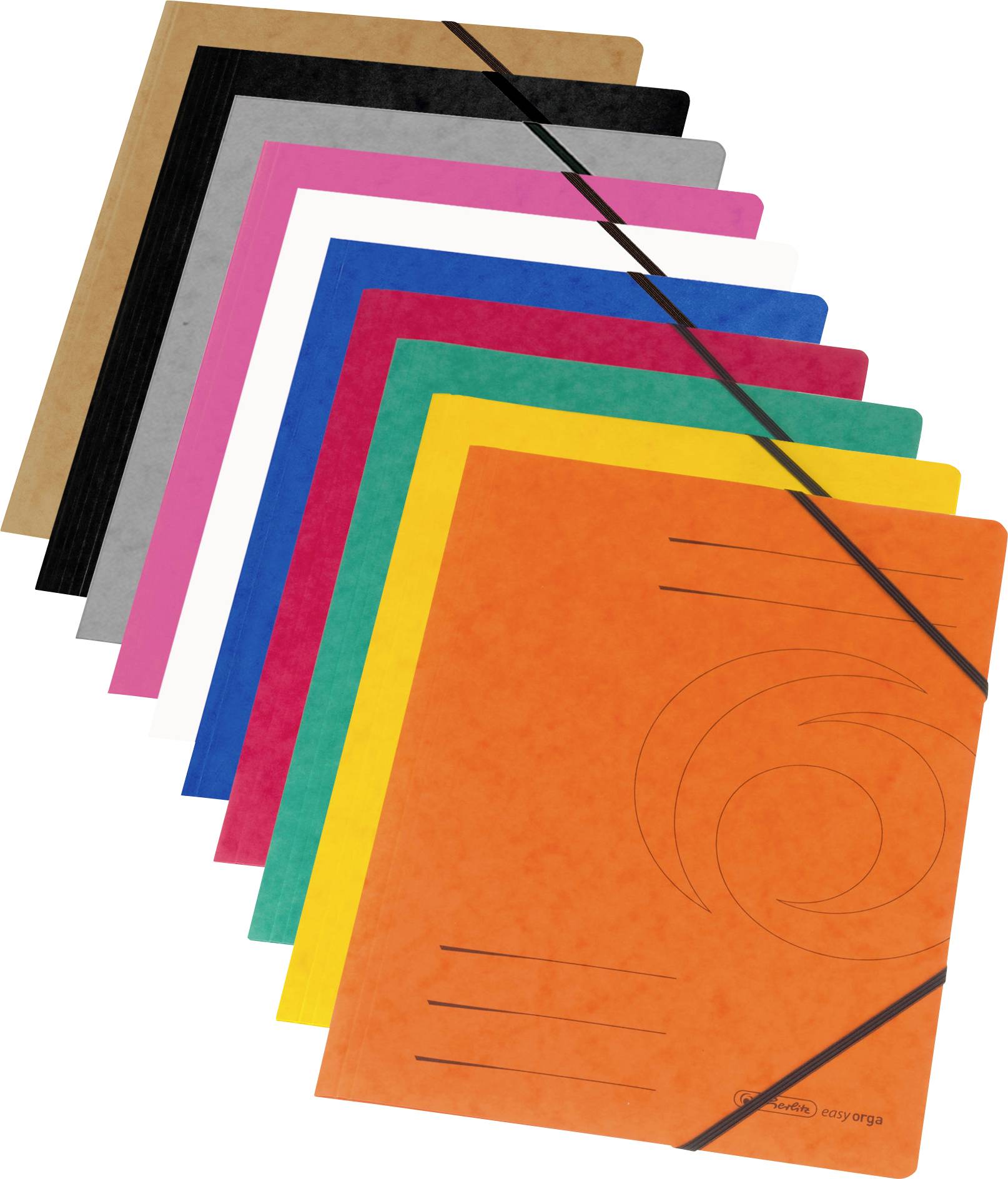 Herlitz Eckspanner 11166816 DIN A4 farbig sortiert 10St.