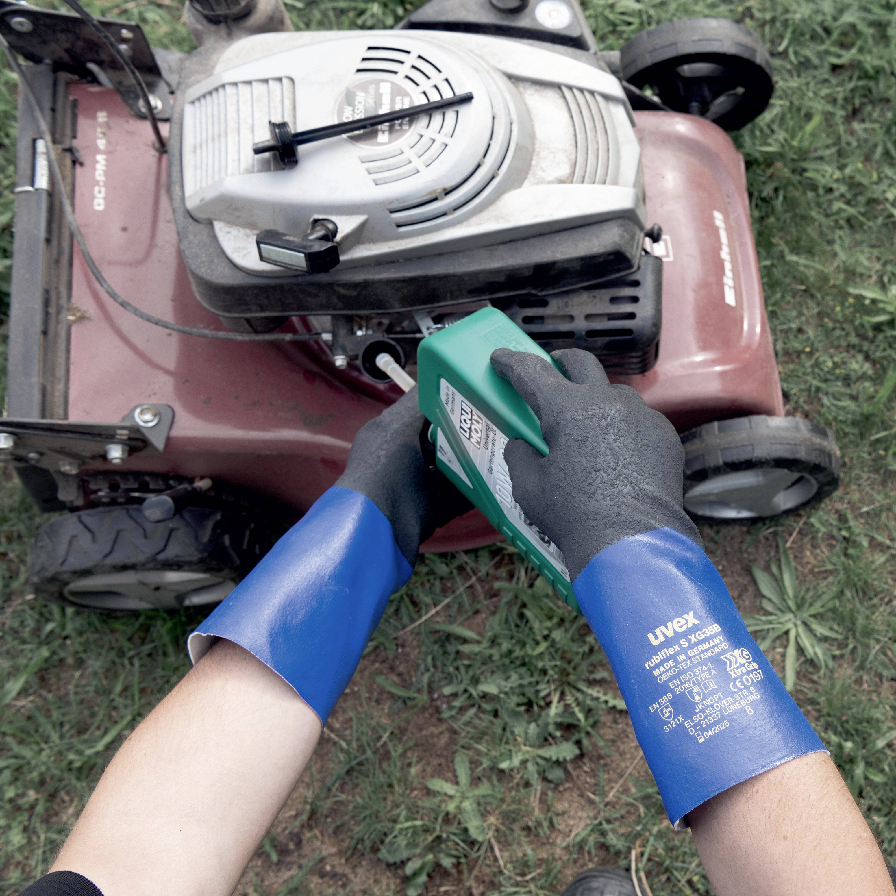 Uvex 6055709 rubiflex S XG35B Chemiekalienhandschuh Größe (Handschuhe): 9 1 Paar