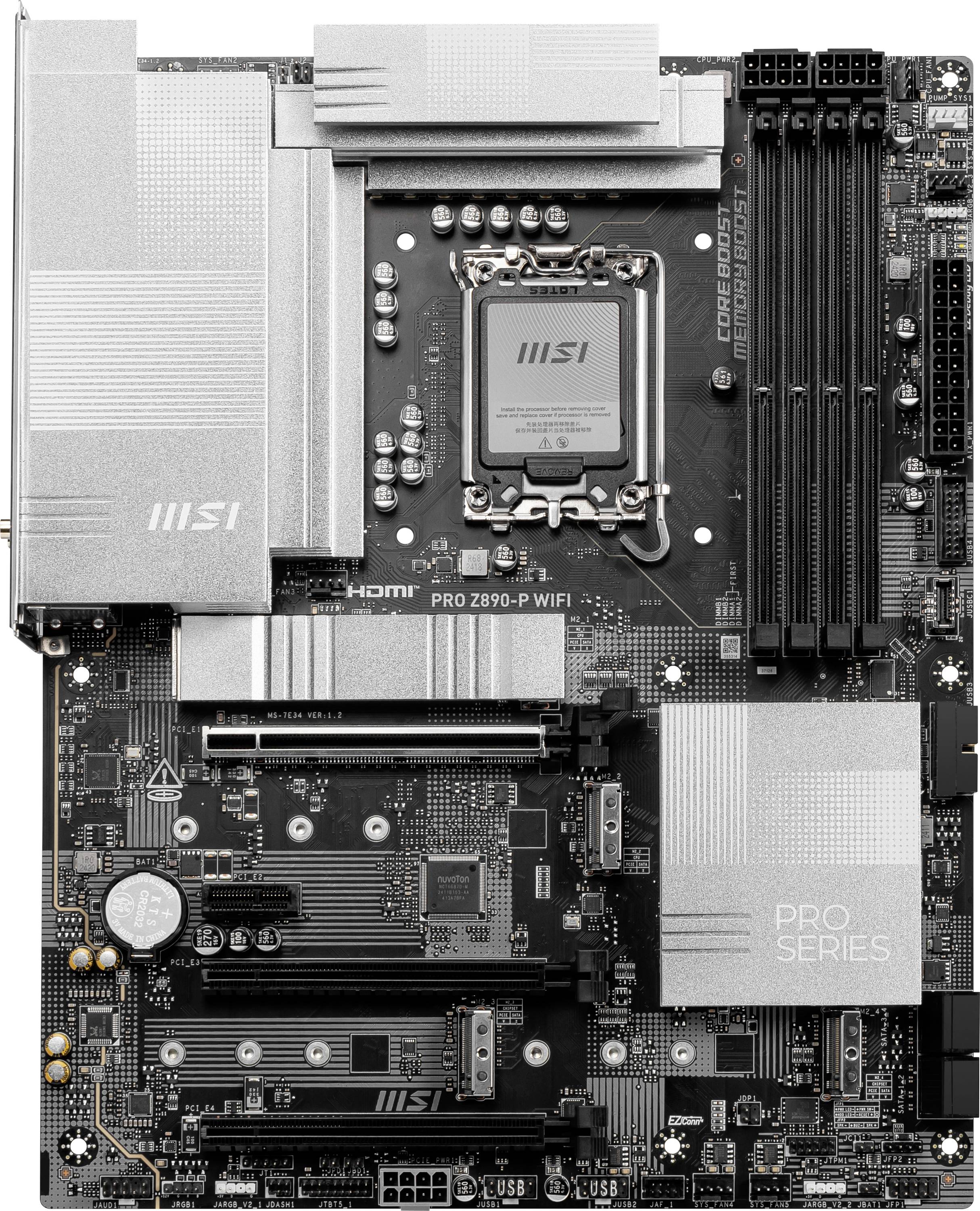 MSI PRO Z890-P Wifi Mainboard Sockel (PC) Intel® LGA 1851 Formfaktor (Details) ATX Mainboard-Chipsatz Intel® Z890