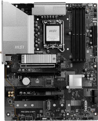 MSI PRO Z890-S Wifi Mainboard Sockel (PC) Intel® LGA 1851 Formfaktor (Details) ATX Mainboard-Chipsa
