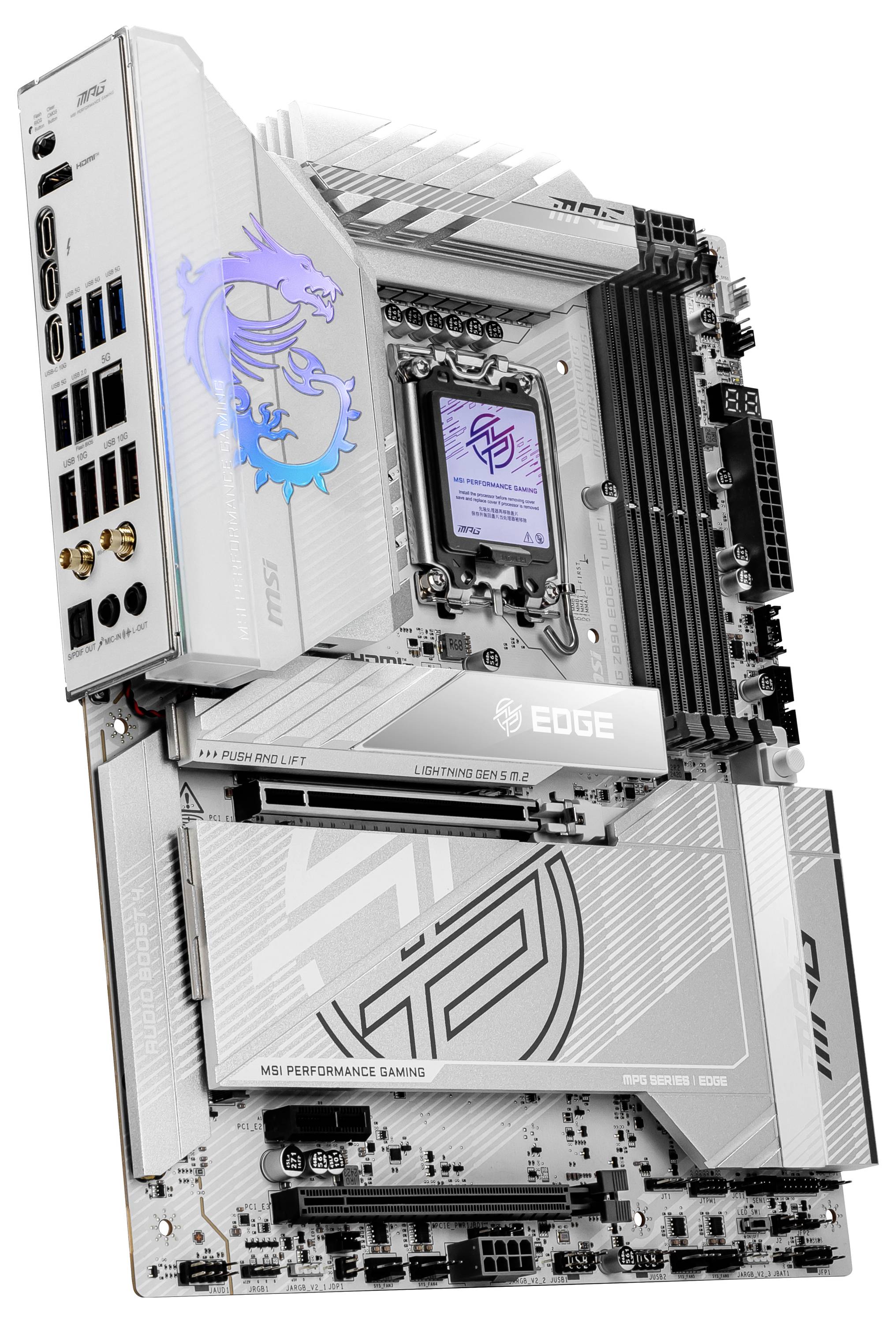 MSI MPG Z890 Edge TI Wifi Mainboard Sockel (PC) Intel® LGA 1851 Formfaktor (Details) ATX Mainboard-Chipsatz Intel® Z890