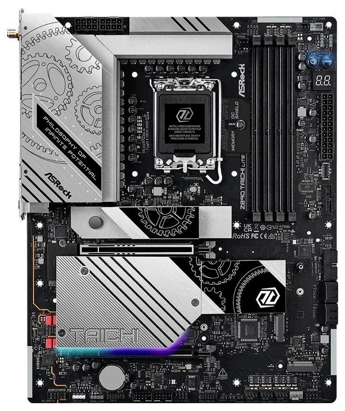 ASRock Z890 TAICHI Lite Mainboard Sockel (PC) Intel® LGA 1851 Formfaktor (Details) ATX Mainboard-Chipsatz Intel® Z890