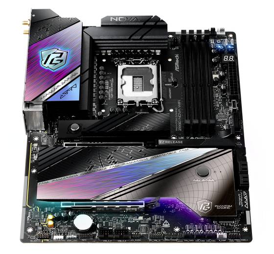 ASRock Phantom Gaming Z890 Nova WiFi Mainboard Sockel (PC) Intel® LGA 1851 Formfaktor (Details) ATX Mainboard-Chipsatz Intel® Z890