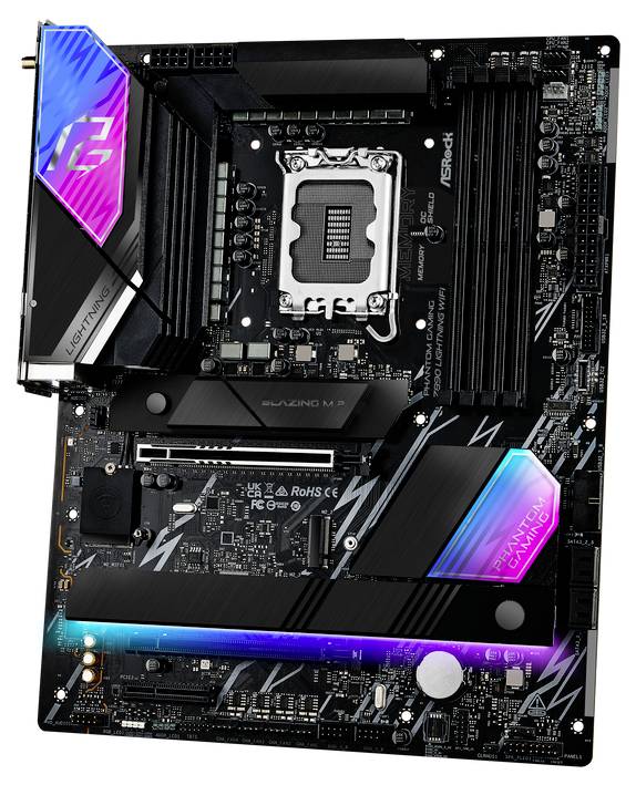 ASRock Phantom Gaming Z890 Lightning WiFi Mainboard Sockel (PC) Intel® LGA 1851 Formfaktor (Details) ATX Mainboard-Chipsat