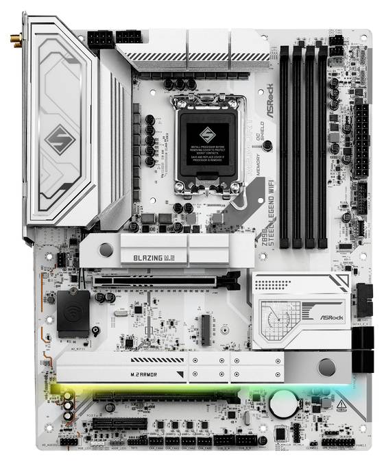 ASRock Z890 Steel Legend WiFi Mainboard Sockel (PC) Intel® LGA 1851 Formfaktor (Details) ATX Mainboard-Chipsatz Intel® Z890