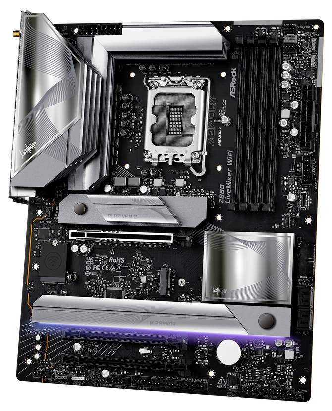 ASRock Z890 LiveMixer WiFi Mainboard Sockel (PC) Intel® LGA 1851 Formfaktor (Details) ATX Mainboard-Chipsatz Intel® Z890