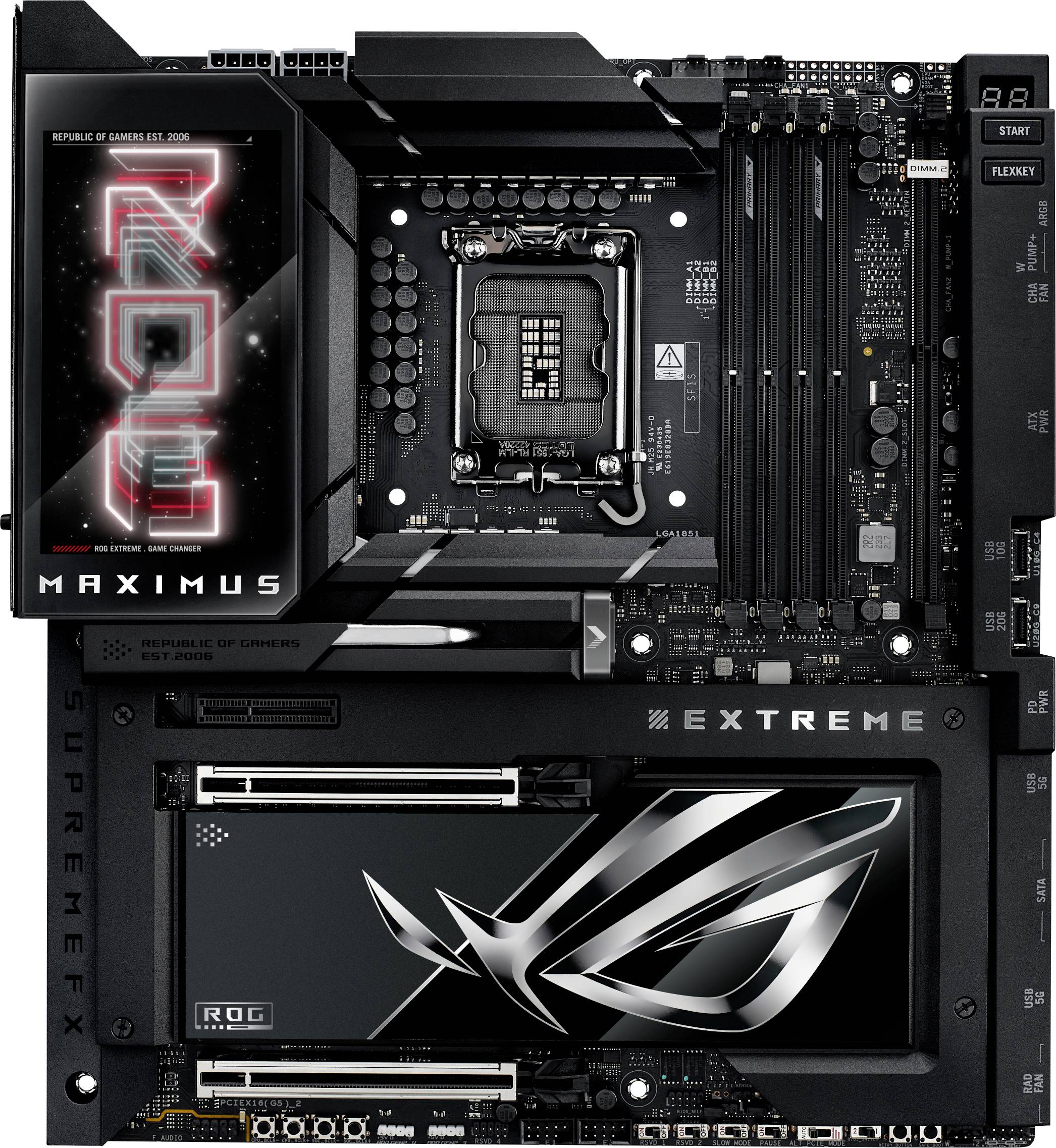 Asus ROG MAXIMUS Z890 EXTREME Mainboard Sockel (PC) Intel® LGA 1851 Formfaktor (Details) ATX Mainboard-Chipsatz Intel® Z890