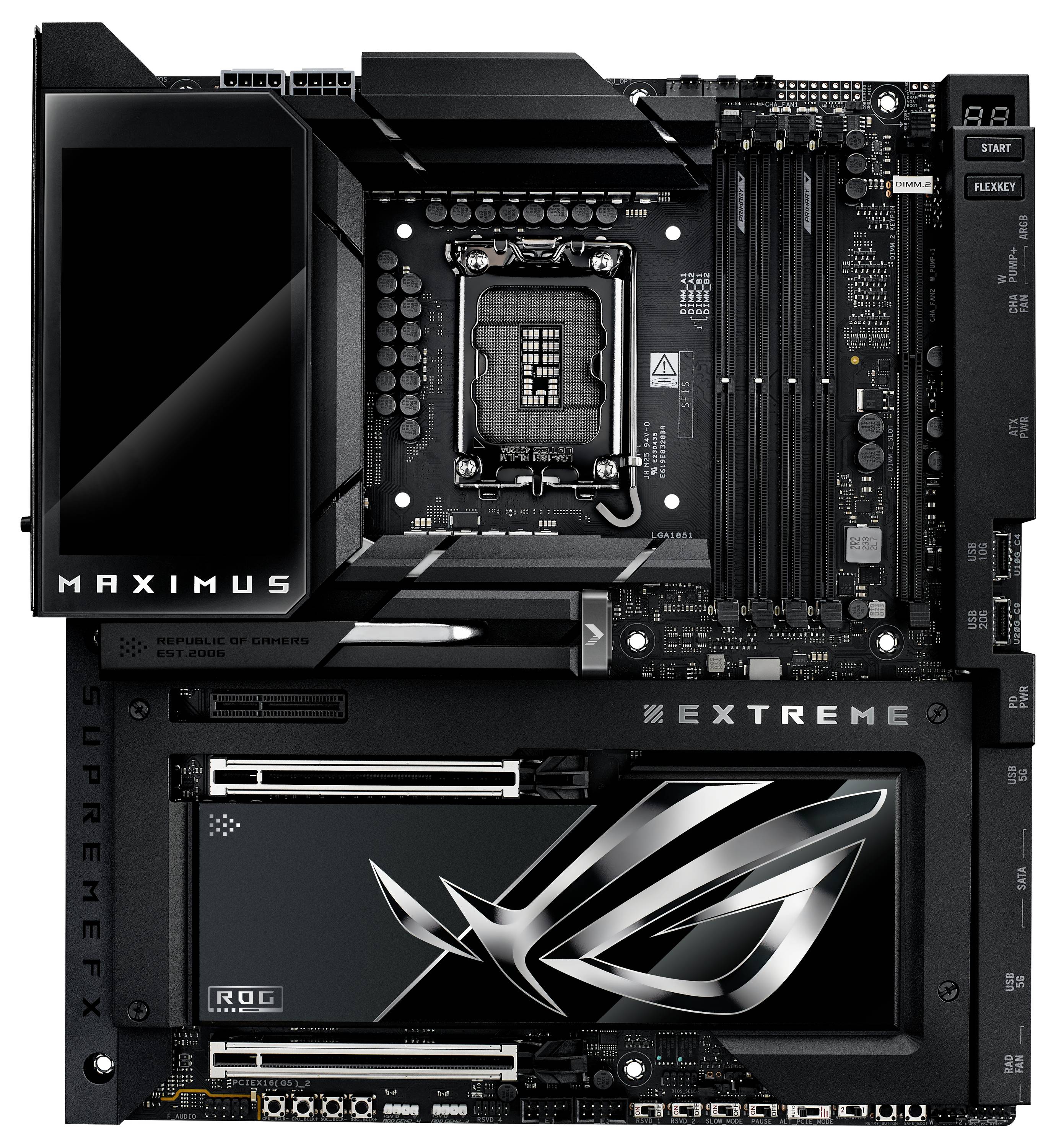 Asus ROG MAXIMUS Z890 EXTREME Mainboard Sockel (PC) Intel® LGA 1851 Formfaktor (Details) ATX Mainboard-Chipsatz Intel® Z890