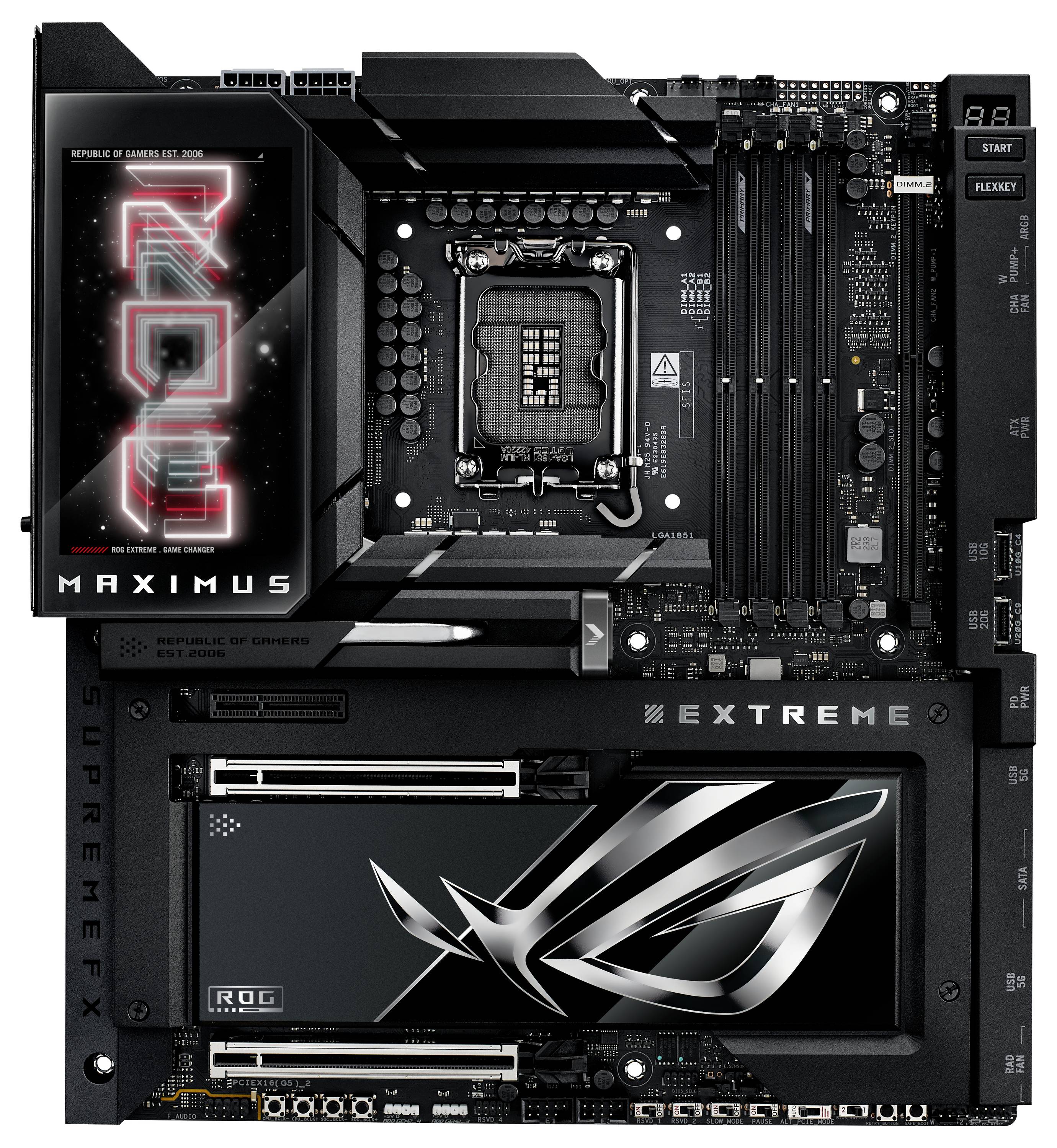 Asus ROG MAXIMUS Z890 EXTREME Mainboard Sockel (PC) Intel® LGA 1851 Formfaktor (Details) ATX Mainboard-Chipsatz Intel® Z890