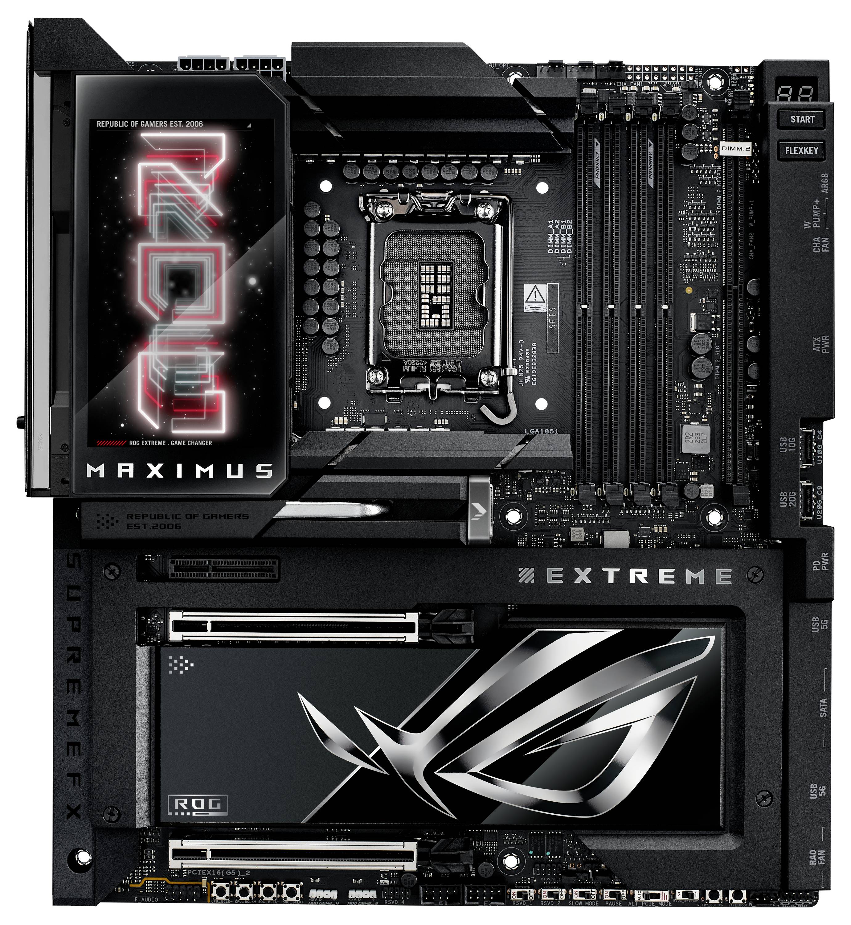Asus ROG MAXIMUS Z890 EXTREME Mainboard Sockel (PC) Intel® LGA 1851 Formfaktor (Details) ATX Mainboard-Chipsatz Intel® Z890