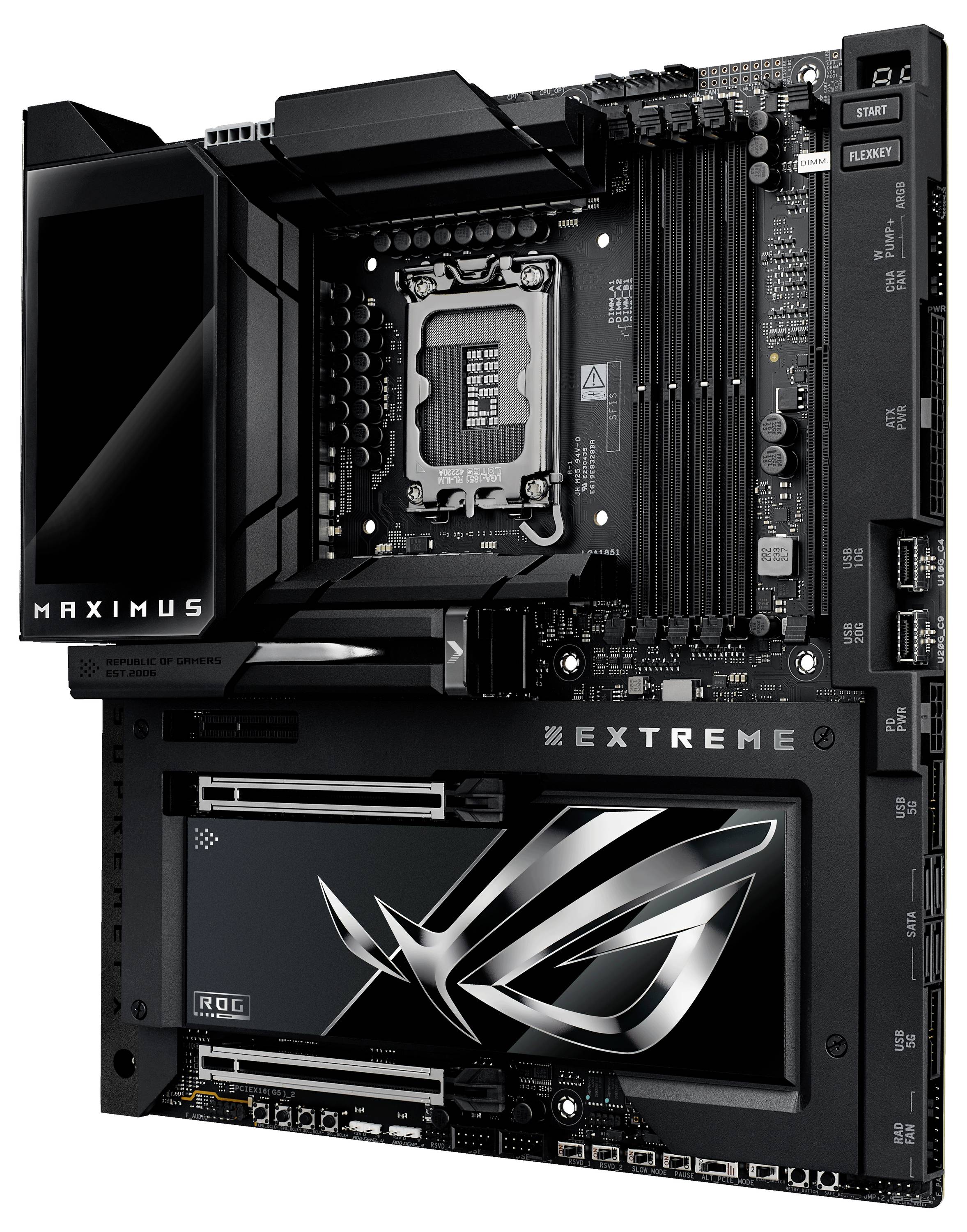 Asus ROG MAXIMUS Z890 EXTREME Mainboard Sockel (PC) Intel® LGA 1851 Formfaktor (Details) ATX Mainboard-Chipsatz Intel® Z890