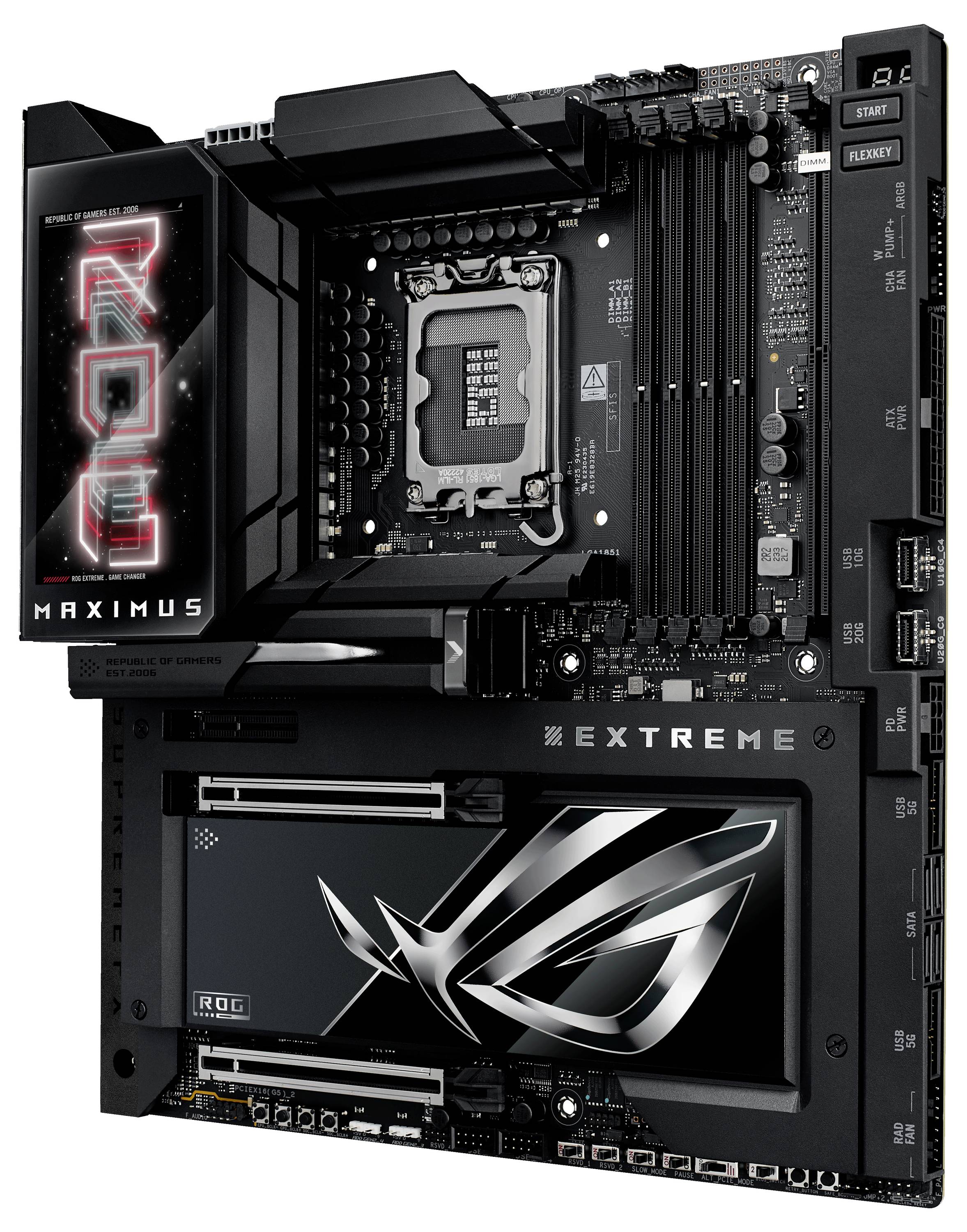 Asus ROG MAXIMUS Z890 EXTREME Mainboard Sockel (PC) Intel® LGA 1851 Formfaktor (Details) ATX Mainboard-Chipsatz Intel® Z890