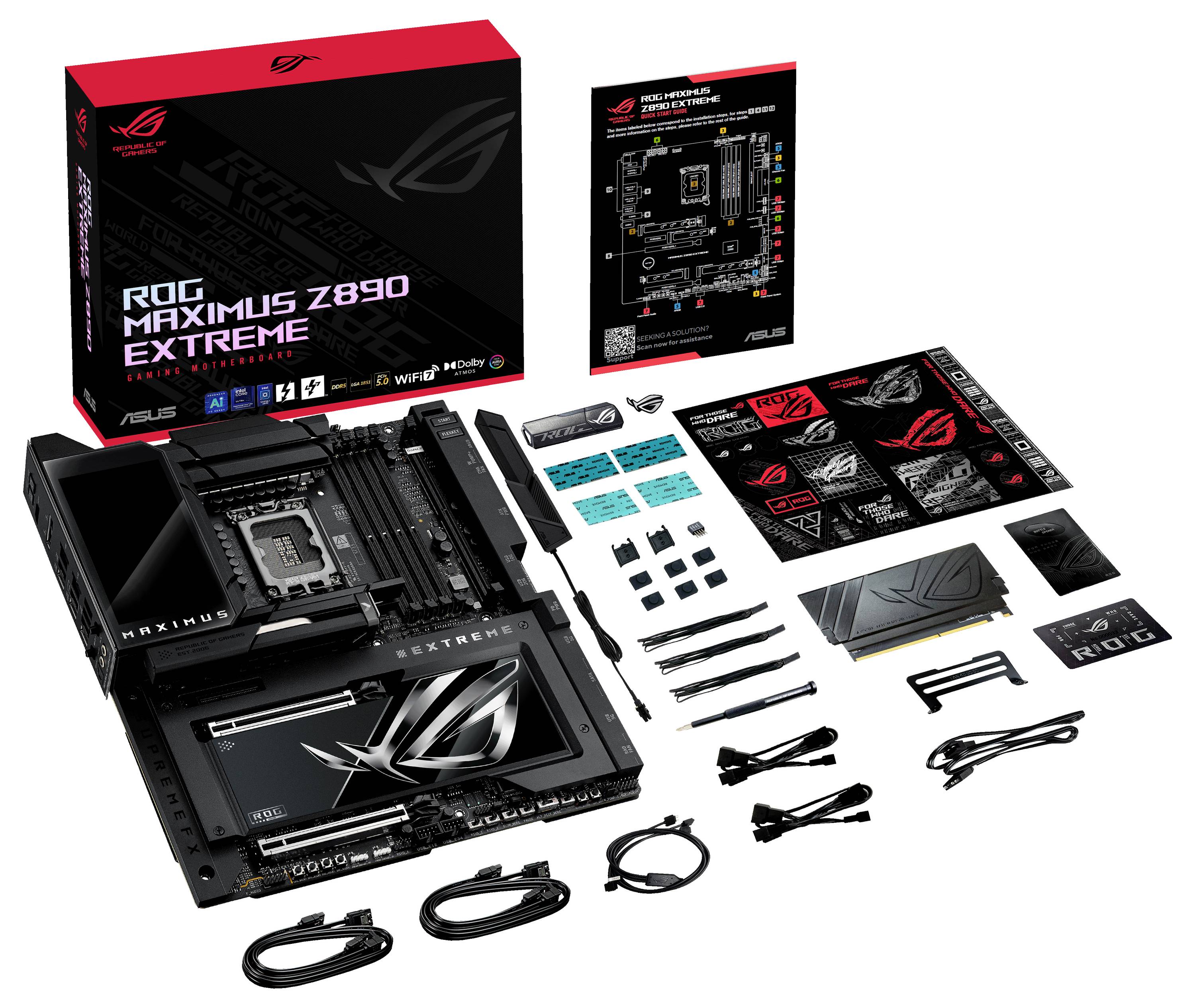 Asus ROG MAXIMUS Z890 EXTREME Mainboard Sockel (PC) Intel® LGA 1851 Formfaktor (Details) ATX Mainboard-Chipsatz Intel® Z890