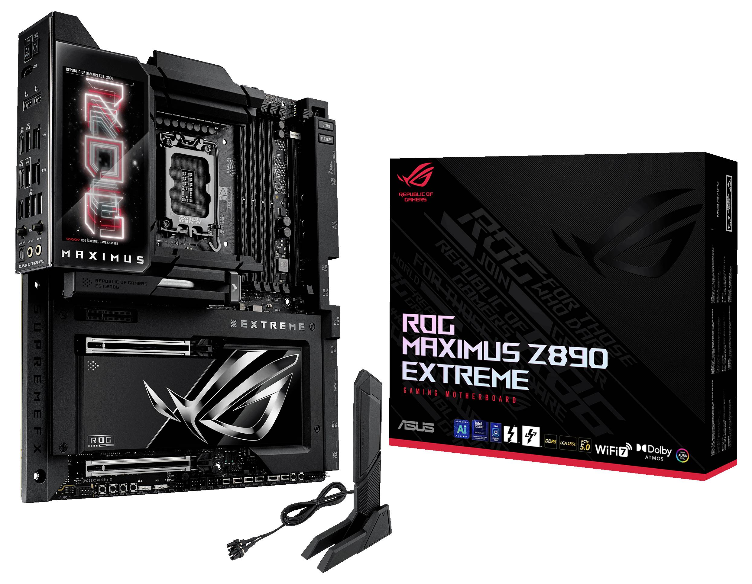 Asus ROG MAXIMUS Z890 EXTREME Mainboard Sockel (PC) Intel® LGA 1851 Formfaktor (Details) ATX Mainboard-Chipsatz Intel® Z890