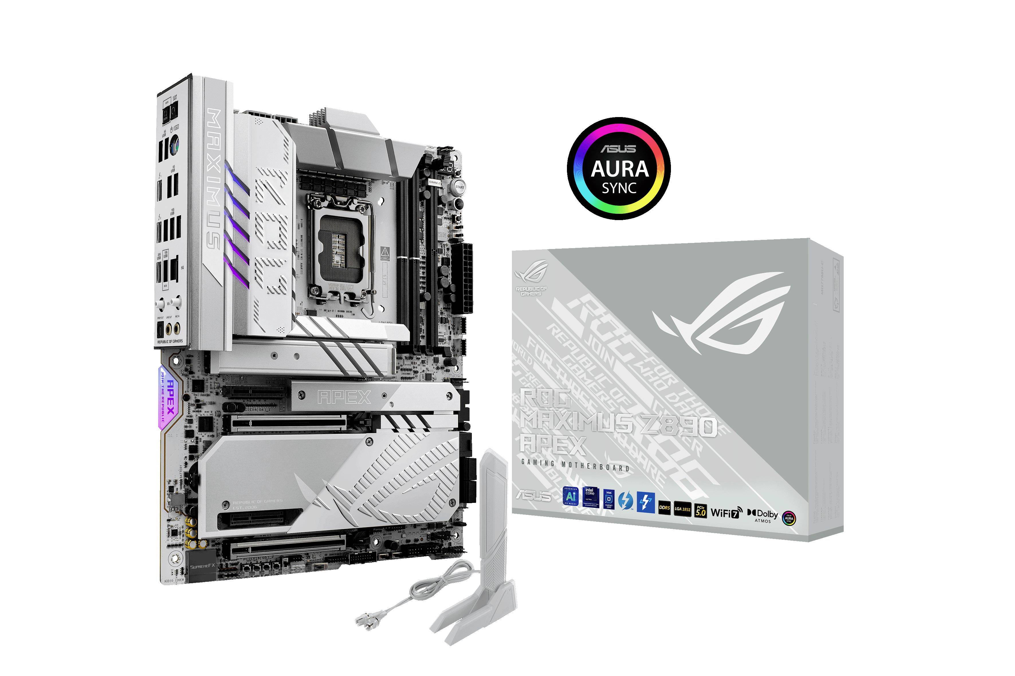 Asus ROG MAXIMUS Z890 APEX Mainboard Sockel (PC) Intel® LGA 1851 Formfaktor (Details) ATX Mainboard-Chipsatz Intel® Z890
