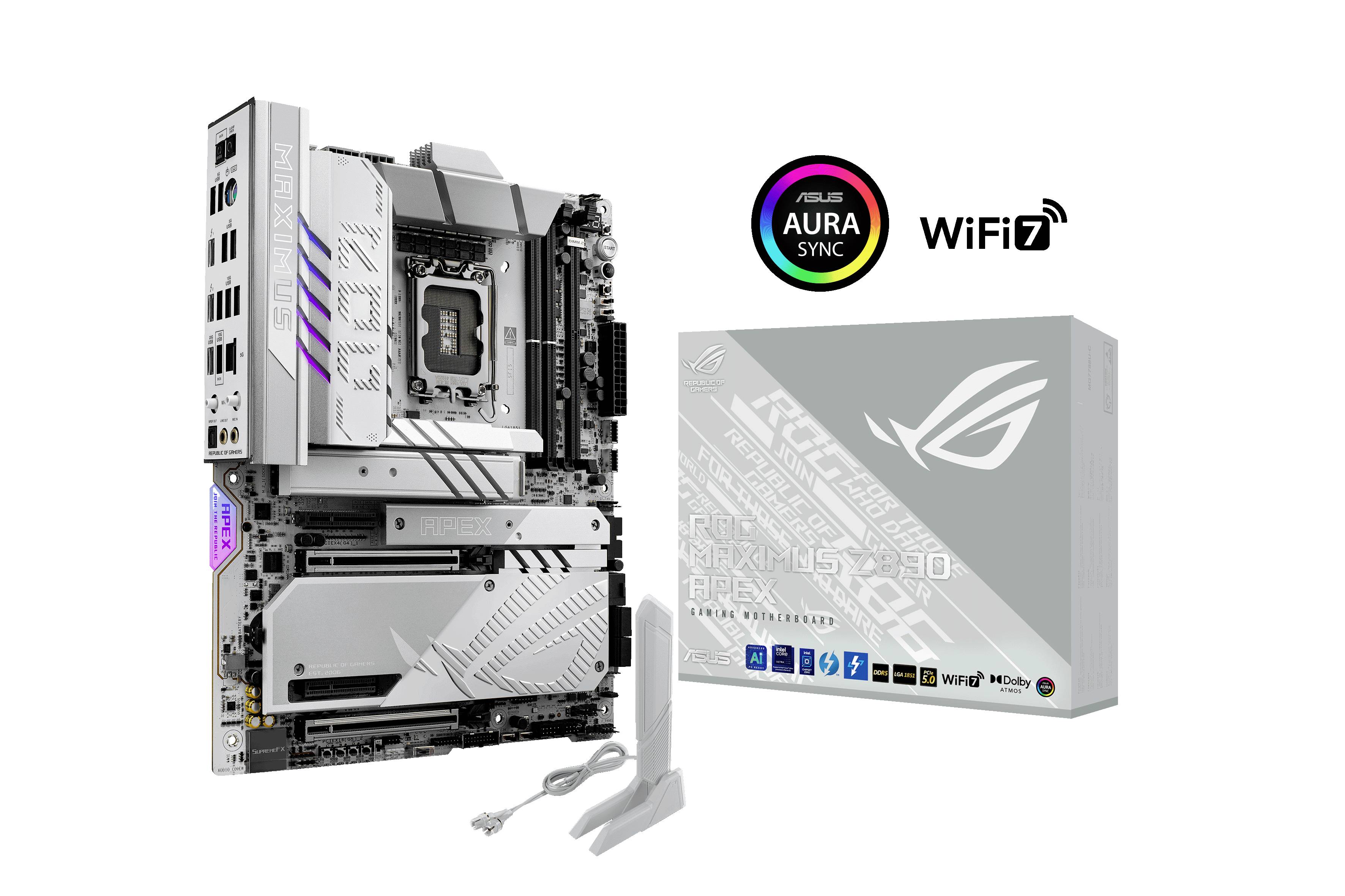 Asus ROG MAXIMUS Z890 APEX Mainboard Sockel (PC) Intel® LGA 1851 Formfaktor (Details) ATX Mainboard-Chipsatz Intel® Z890