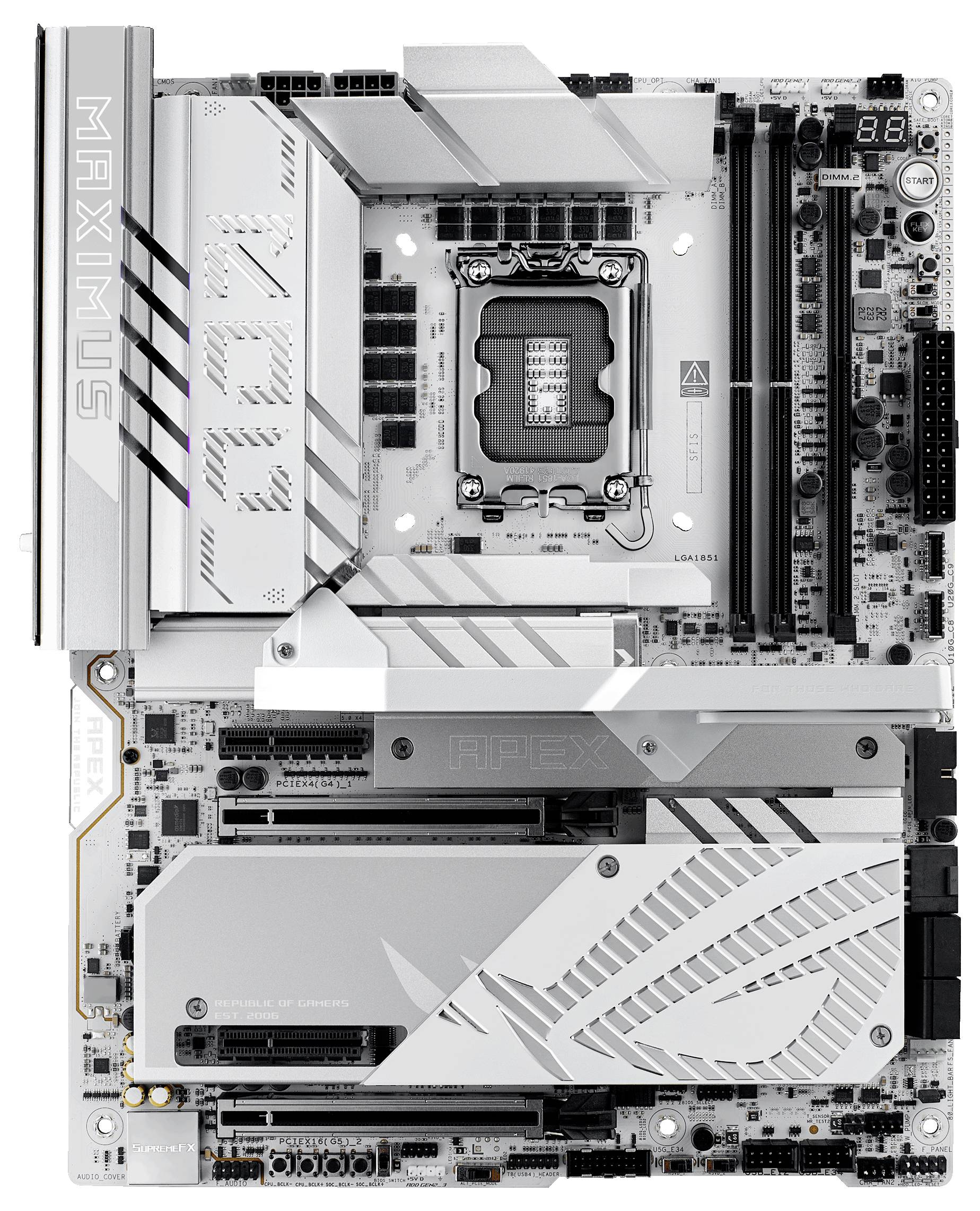 Asus ROG MAXIMUS Z890 APEX Mainboard Sockel (PC) Intel® LGA 1851 Formfaktor (Details) ATX Mainboard-Chipsatz Intel® Z890