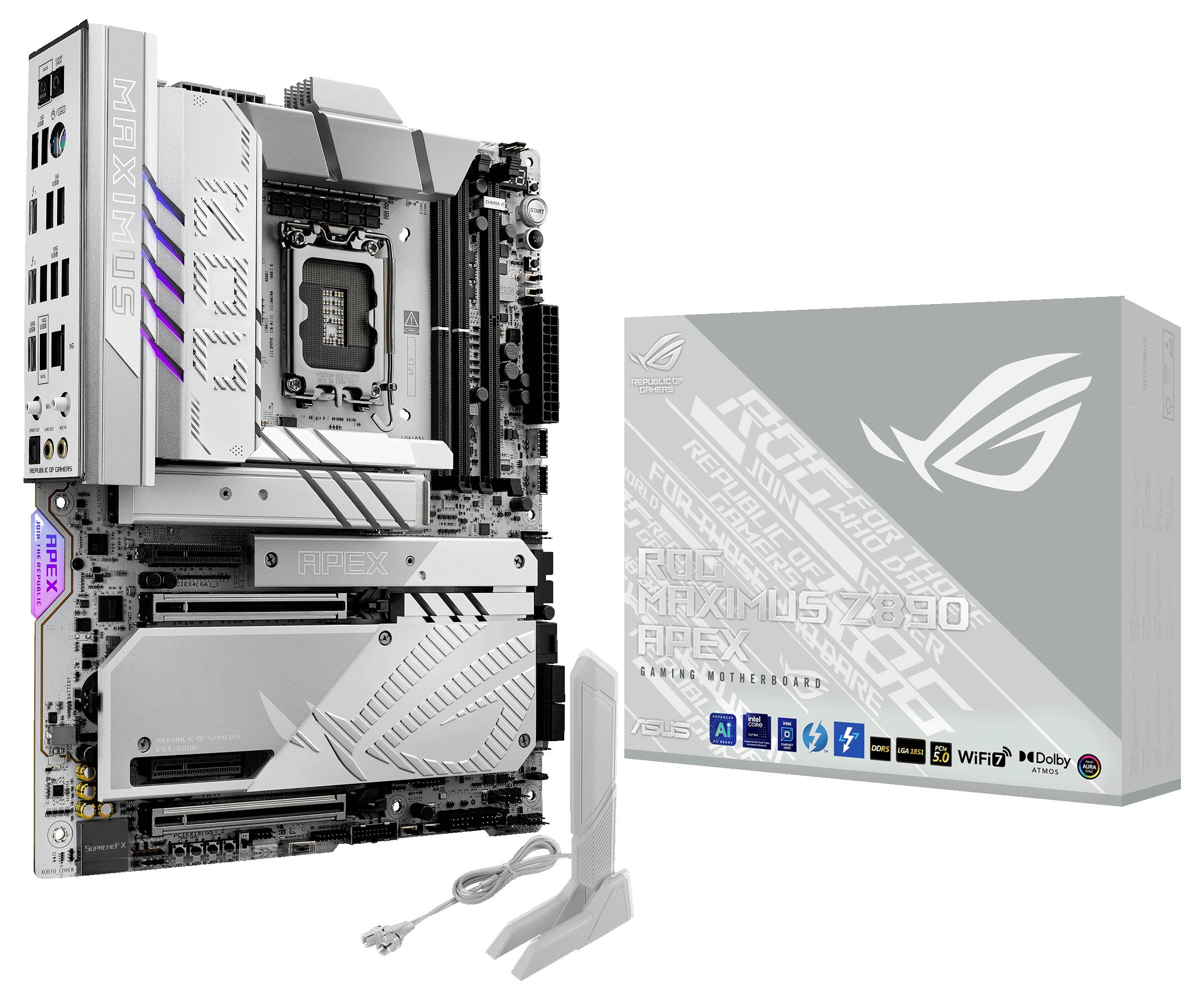 Asus ROG MAXIMUS Z890 APEX Mainboard Sockel (PC) Intel® LGA 1851 Formfaktor (Details) ATX Mainboard-Chipsatz Intel® Z890