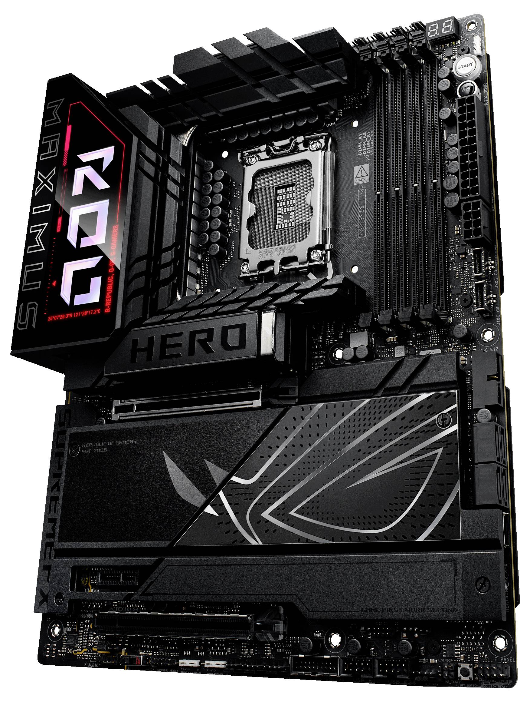 Asus ROG MAXIMUS Z890 HERO Mainboard Sockel (PC) Intel® LGA 1851 Formfaktor (Details) ATX Mainboard-Chipsatz Intel® Z890