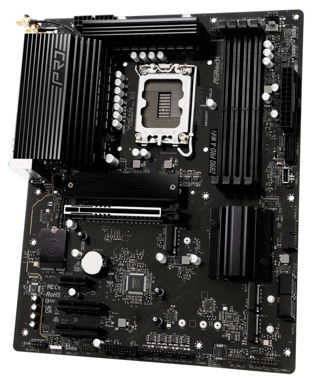 ASRock Z890 Pro-A WiFi Mainboard Sockel (PC) Intel® LGA 1851 Formfaktor (Details) ATX Mainboard-Chipsatz Intel® Z890