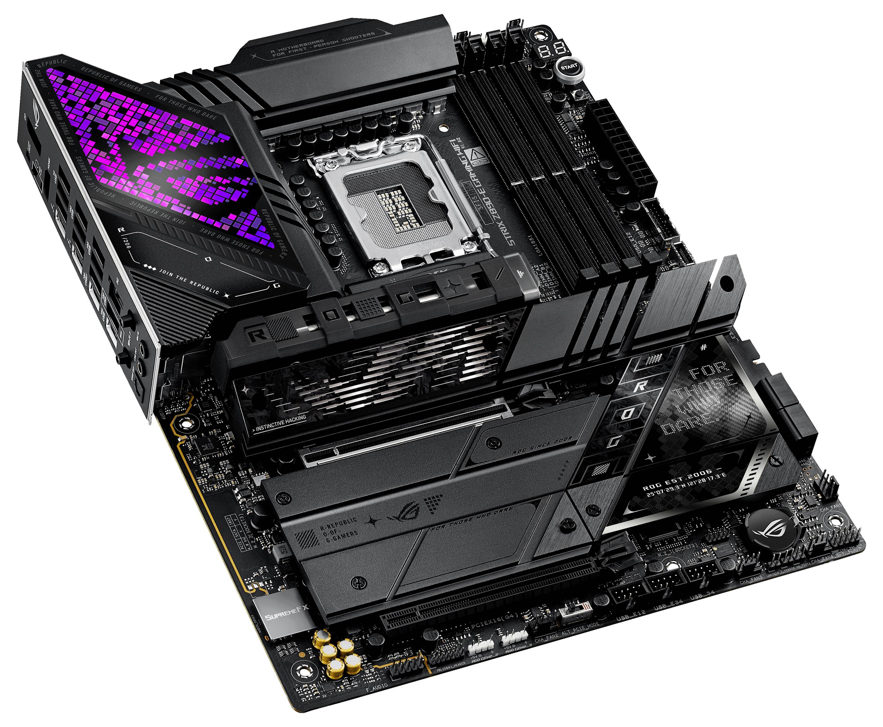 Asus ROG STRIX Z890-E GAMING WIFI Mainboard Sockel (PC) Intel® LGA 1851 Formfaktor (Details) ATX Mainboard-Chipsatz Intel® Z890