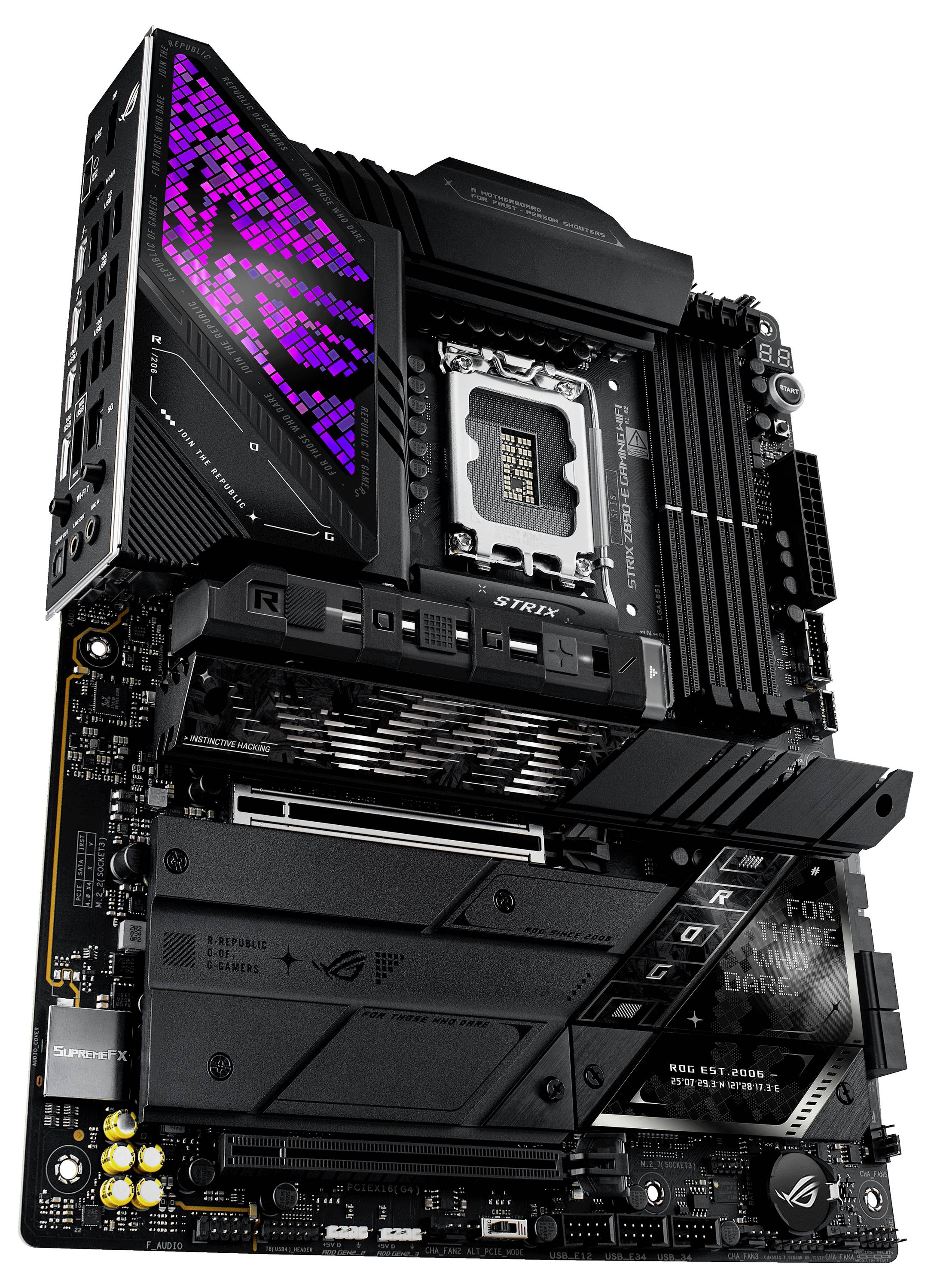Asus ROG STRIX Z890-E GAMING WIFI Mainboard Sockel (PC) Intel® LGA 1851 Formfaktor (Details) ATX Mainboard-Chipsatz Intel® Z890