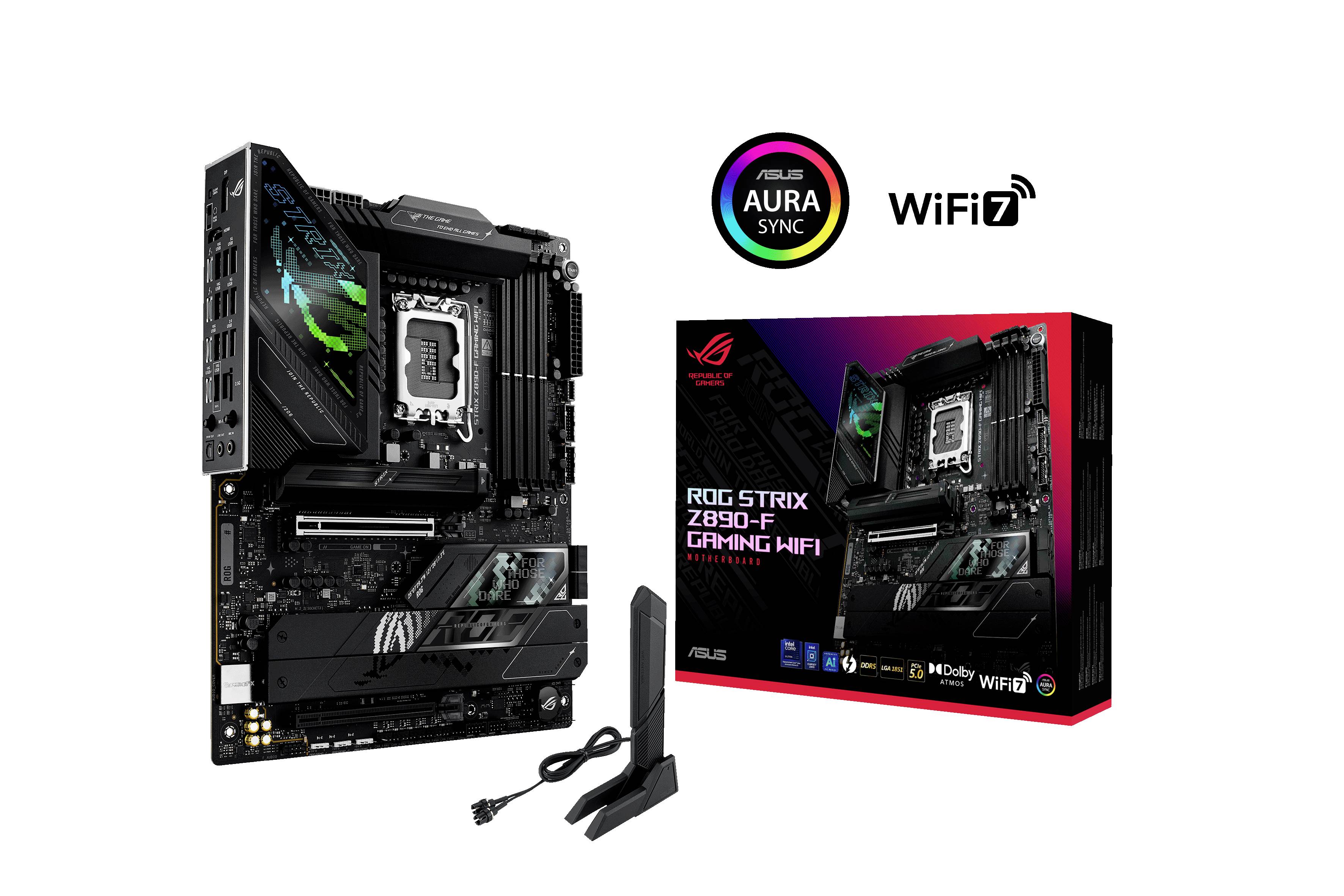Asus ROG STRIX Z890-F GAMING WIFI Mainboard Sockel (PC) Intel® LGA 1851 Formfaktor (Details) ATX Mainboard-Chipsatz Intel® Z890