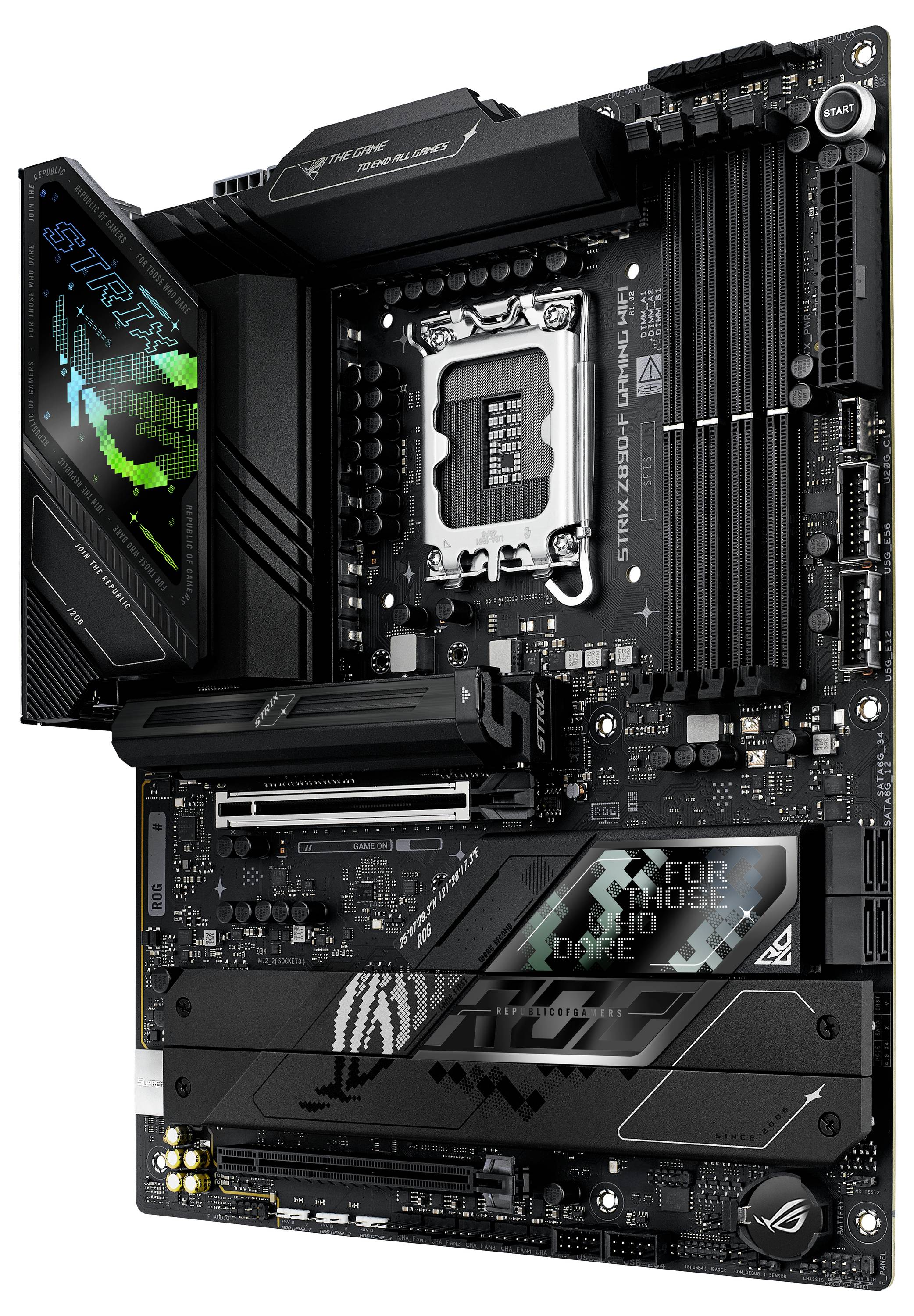 Asus ROG STRIX Z890-F GAMING WIFI Mainboard Sockel (PC) Intel® LGA 1851 Formfaktor (Details) ATX Mainboard-Chipsatz Intel® Z890