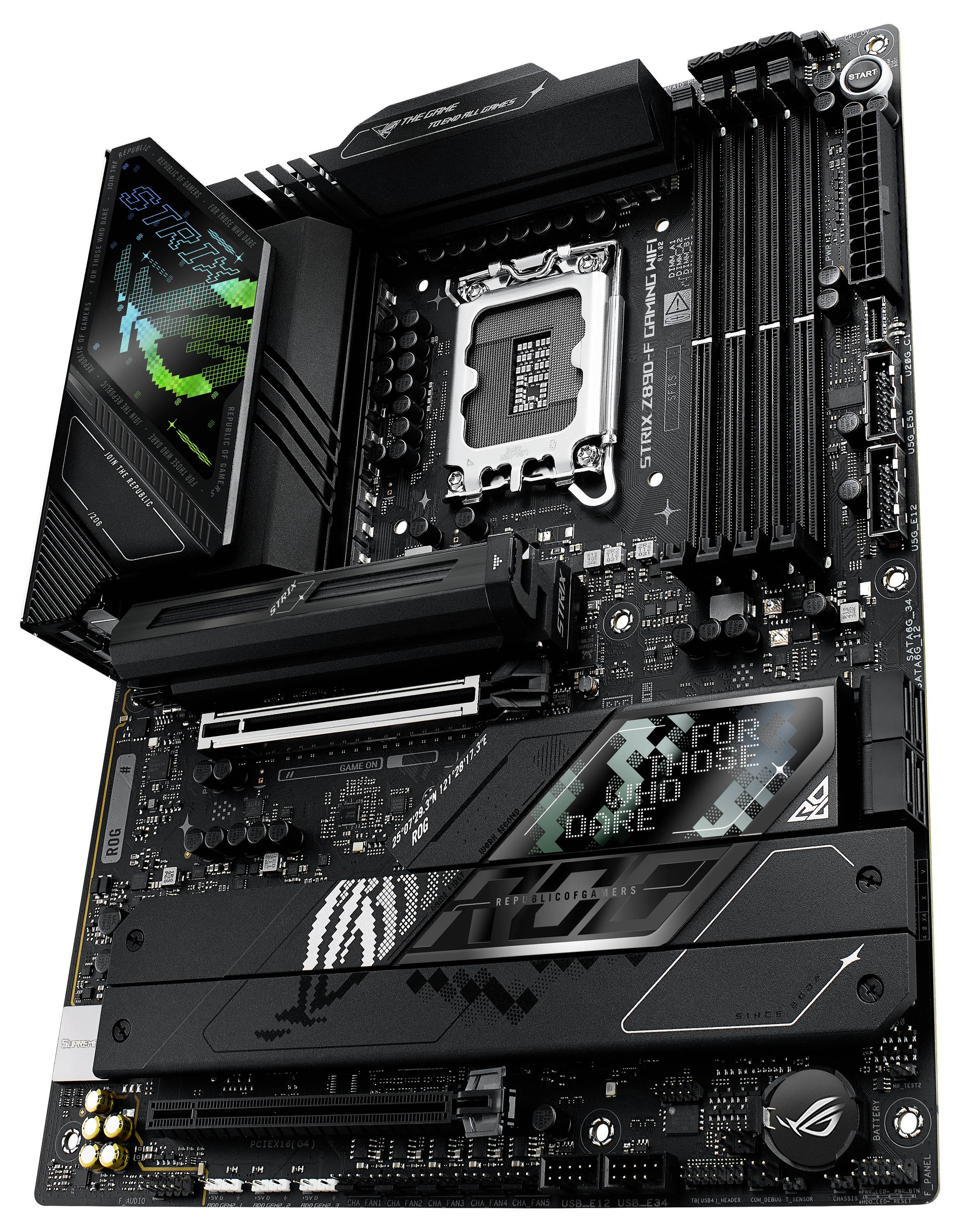 Asus ROG STRIX Z890-F GAMING WIFI Mainboard Sockel (PC) Intel® LGA 1851 Formfaktor (Details) ATX Mainboard-Chipsatz Intel® Z890