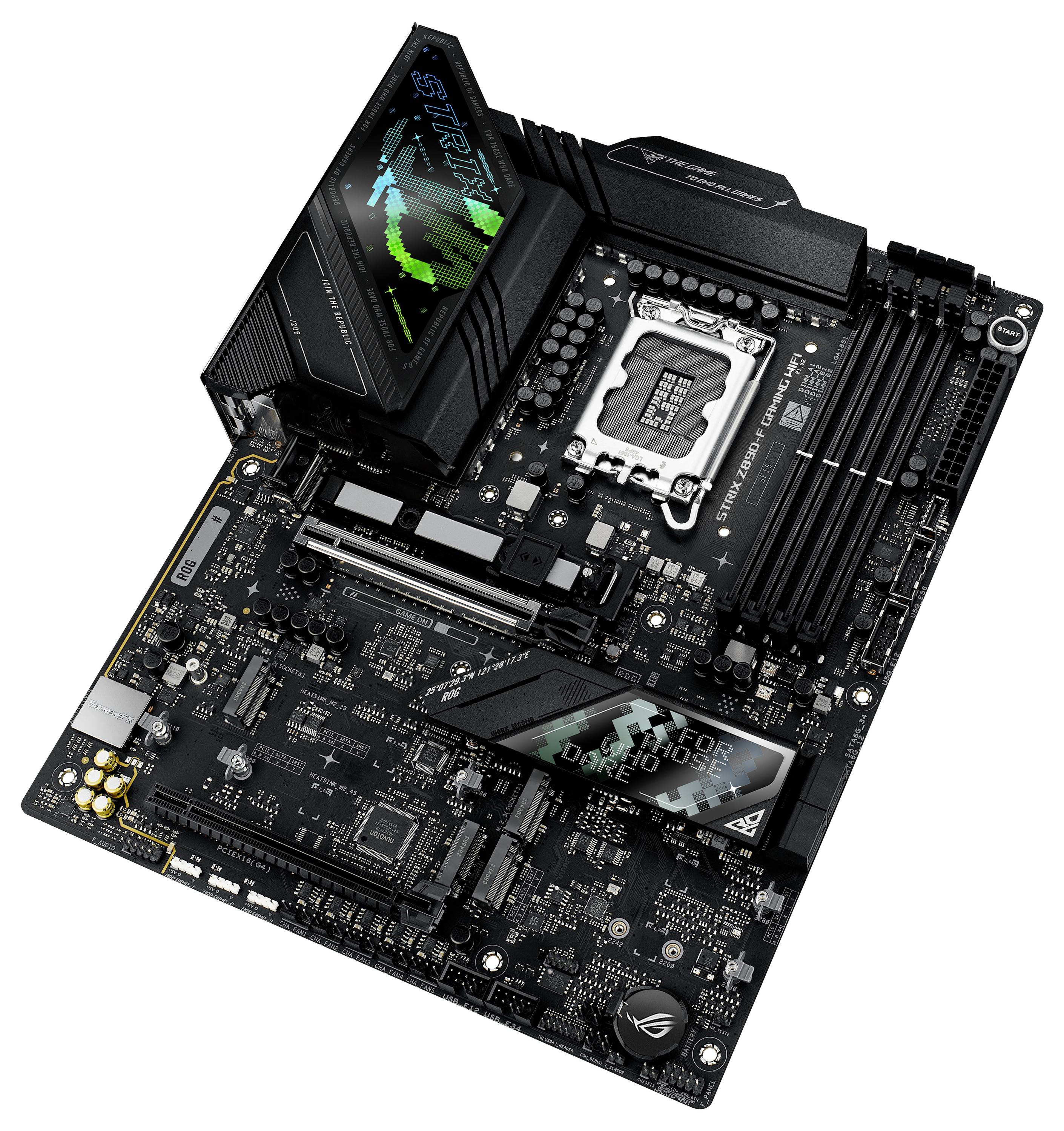Asus ROG STRIX Z890-F GAMING WIFI Mainboard Sockel (PC) Intel® LGA 1851 Formfaktor (Details) ATX Mainboard-Chipsatz Intel® Z890