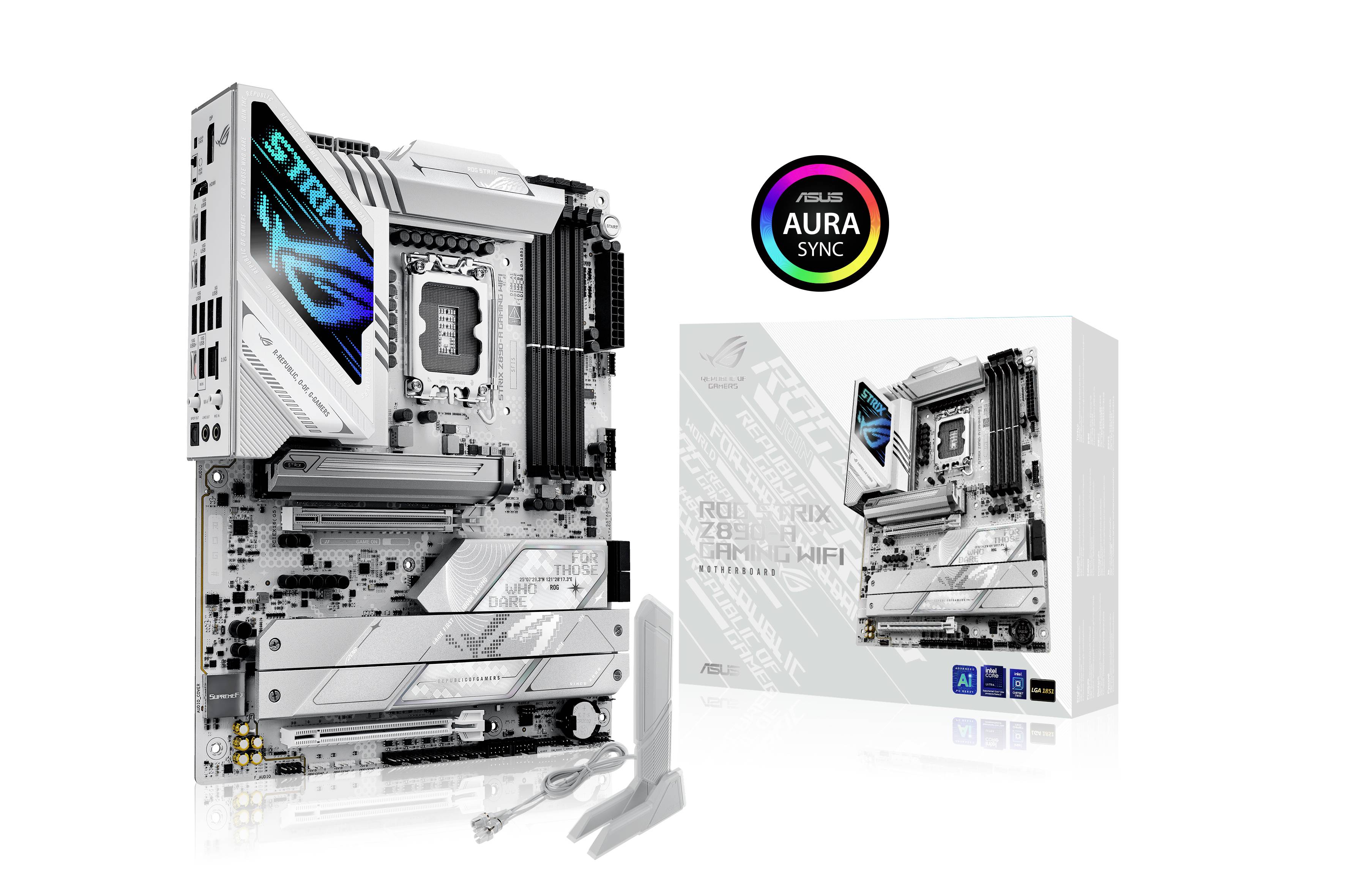 Asus ROG STRIX Z890-A GAMING WIFI Mainboard Sockel (PC) Intel® LGA 1851 Formfaktor (Details) ATX Mainboard-Chipsatz Intel® Z890