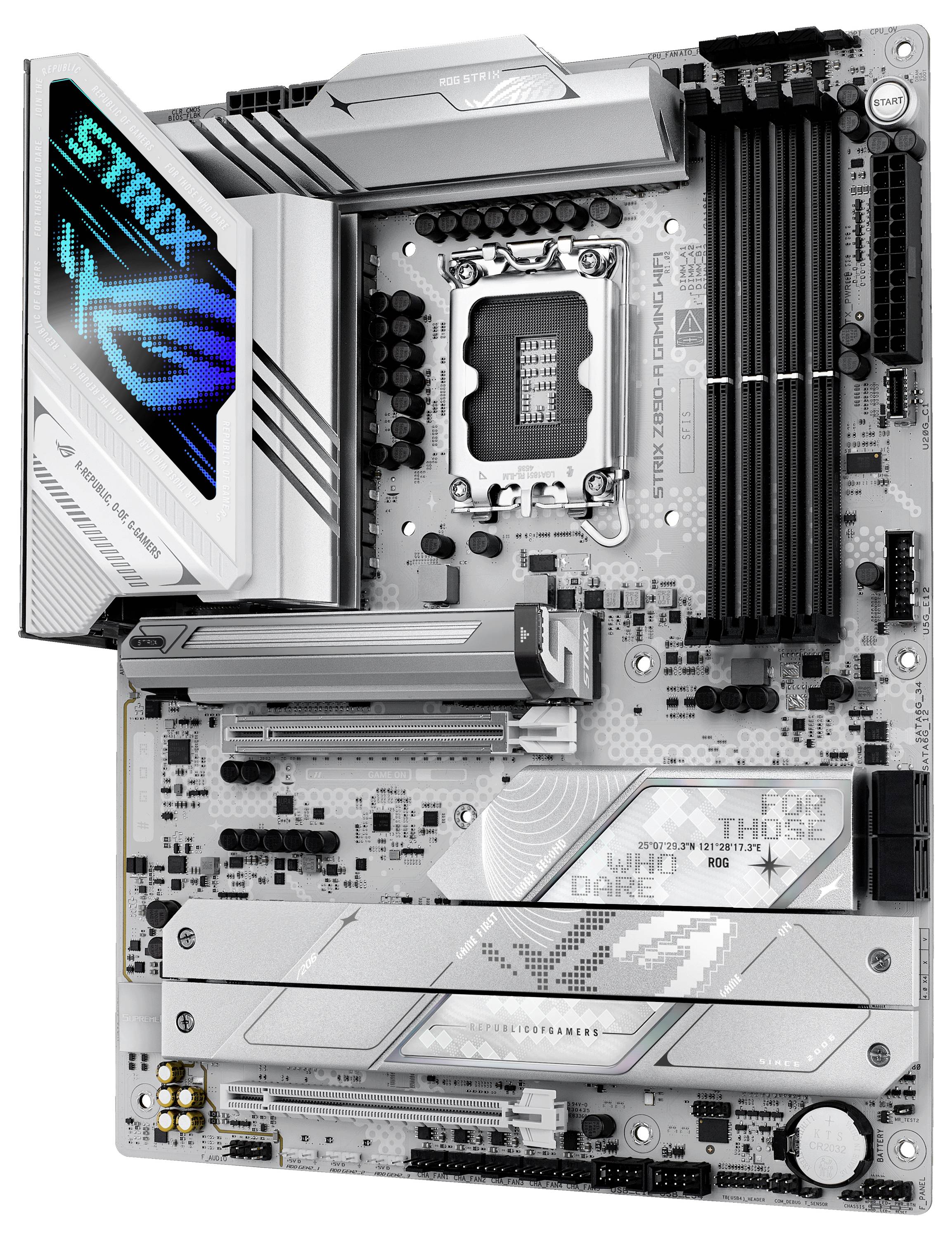 Asus ROG STRIX Z890-A GAMING WIFI Mainboard Sockel (PC) Intel® LGA 1851 Formfaktor (Details) ATX Mainboard-Chipsatz Intel® Z890