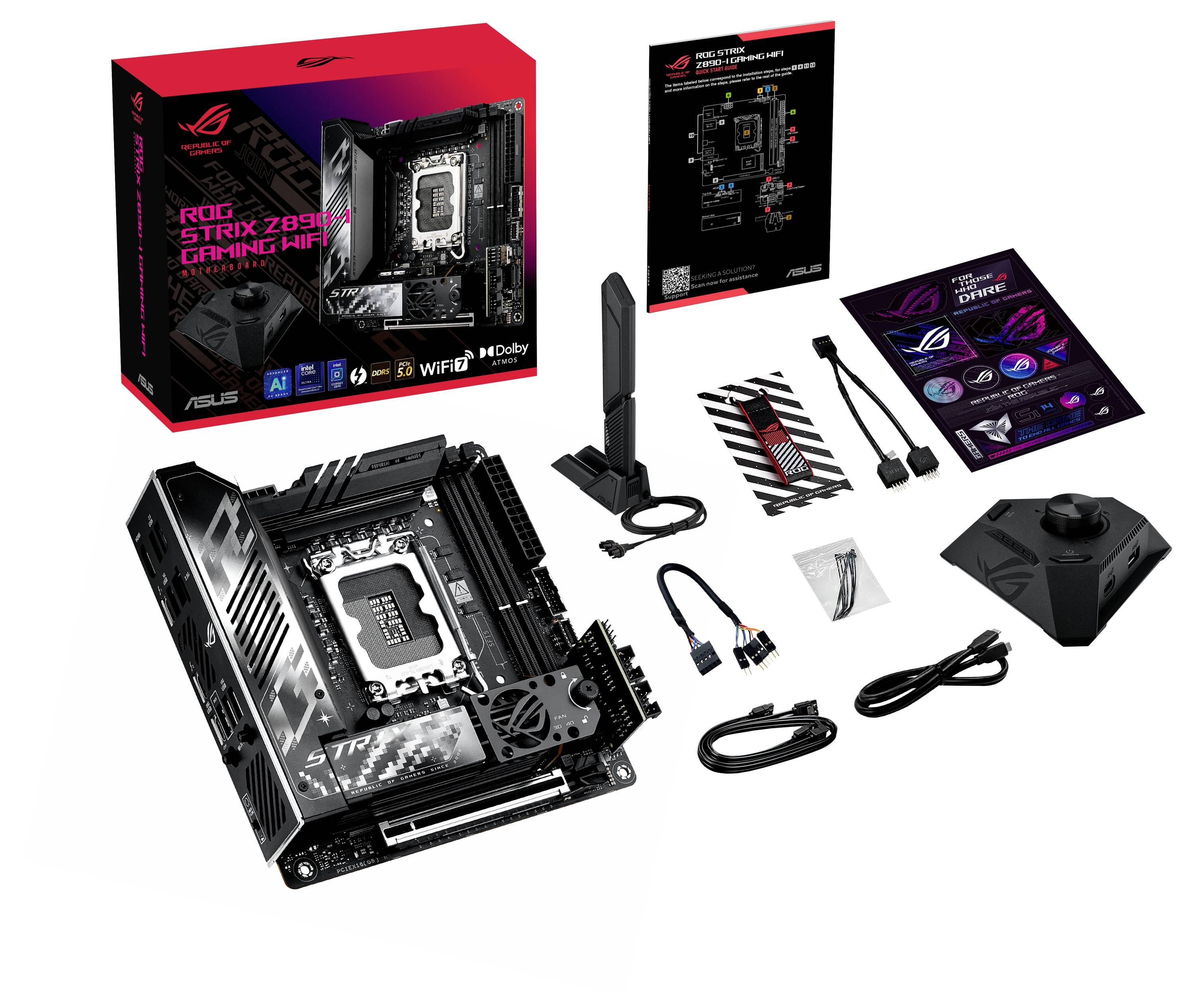 Asus ROG STRIX Z890-I GAMING WIFI Mainboard Sockel (PC) Intel® LGA 1851 Mainboard-Chipsatz Intel® Z890