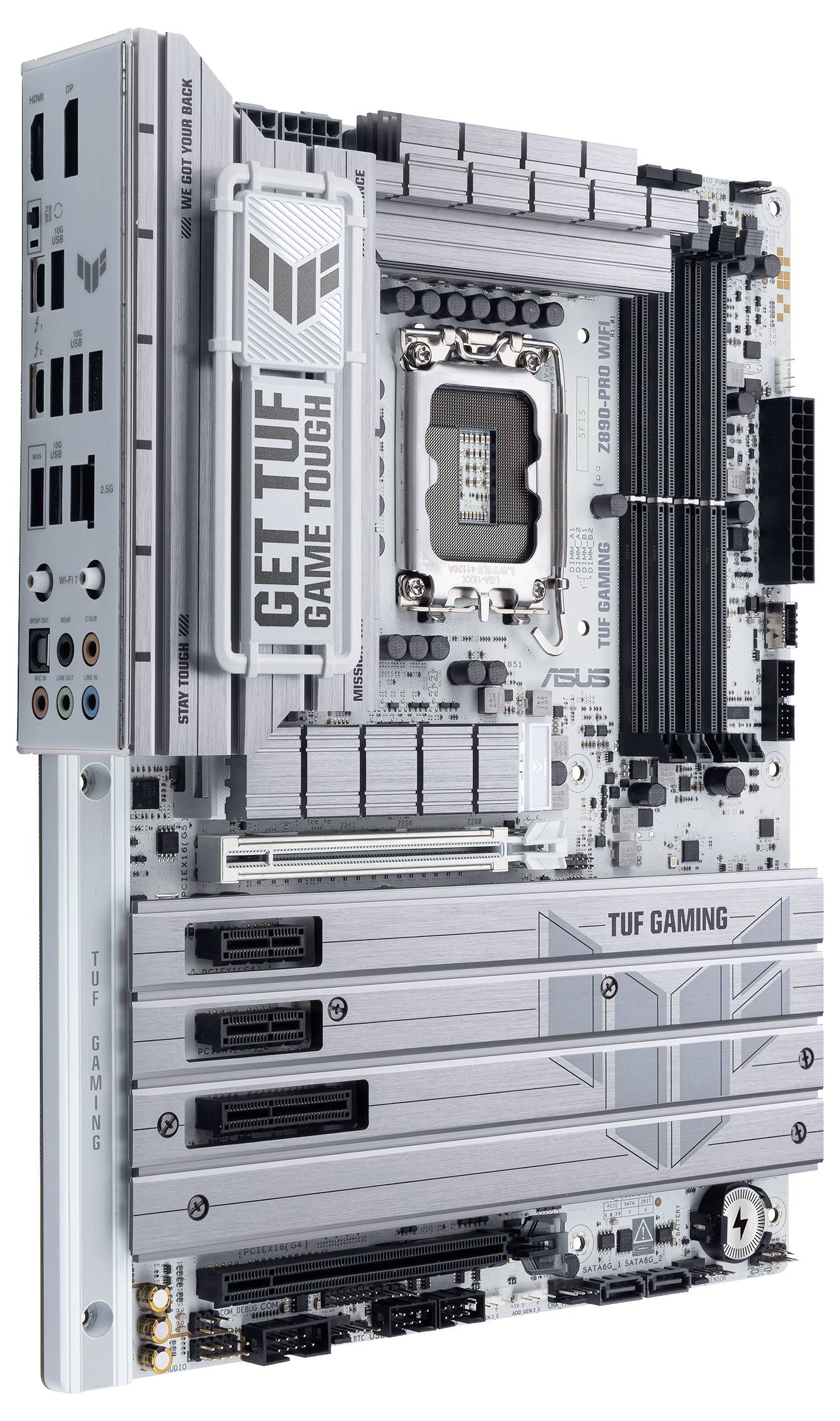 Asus TUF GAMING Z890-PRO WIFI Mainboard Sockel (PC) Intel® LGA 1851 Formfaktor (Details) ATX Mainboard-Chipsatz Intel® Z890