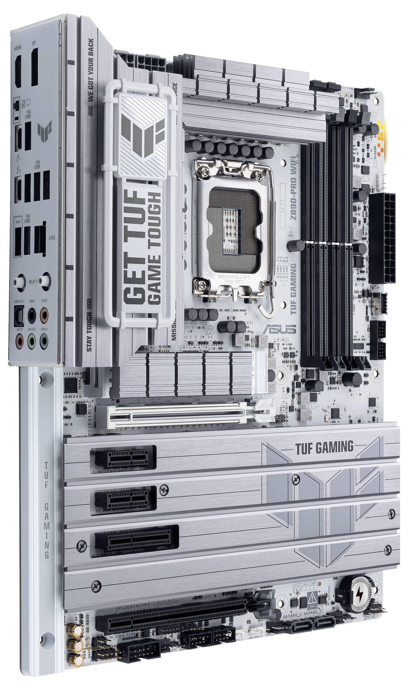Asus TUF GAMING Z890-PRO WIFI Mainboard Sockel (PC) Intel® LGA 1851 Formfaktor (Details) ATX Mainboard-Chipsatz Intel® Z890