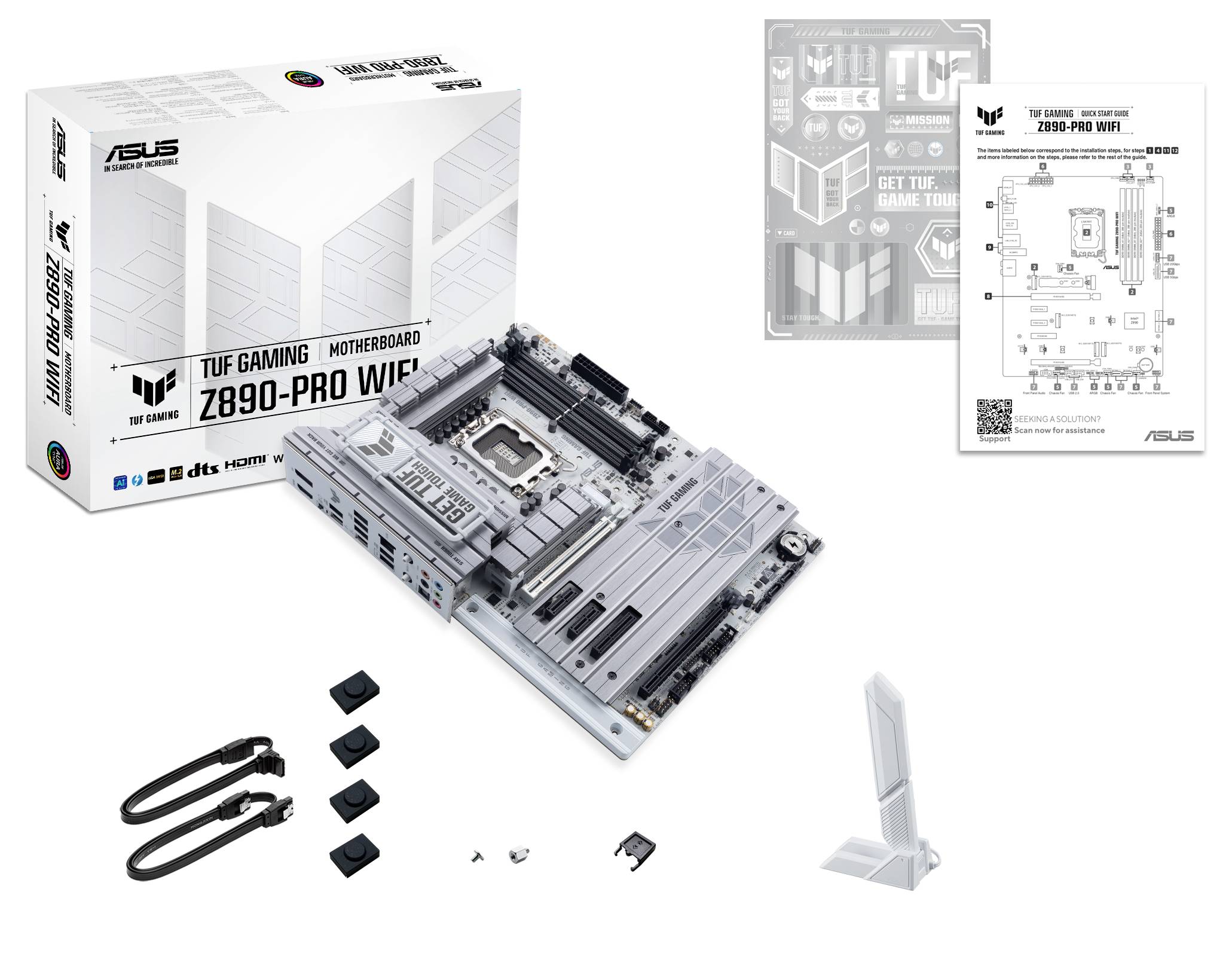 Asus TUF GAMING Z890-PRO WIFI Mainboard Sockel (PC) Intel® LGA 1851 Formfaktor (Details) ATX Mainboard-Chipsatz Intel® Z890