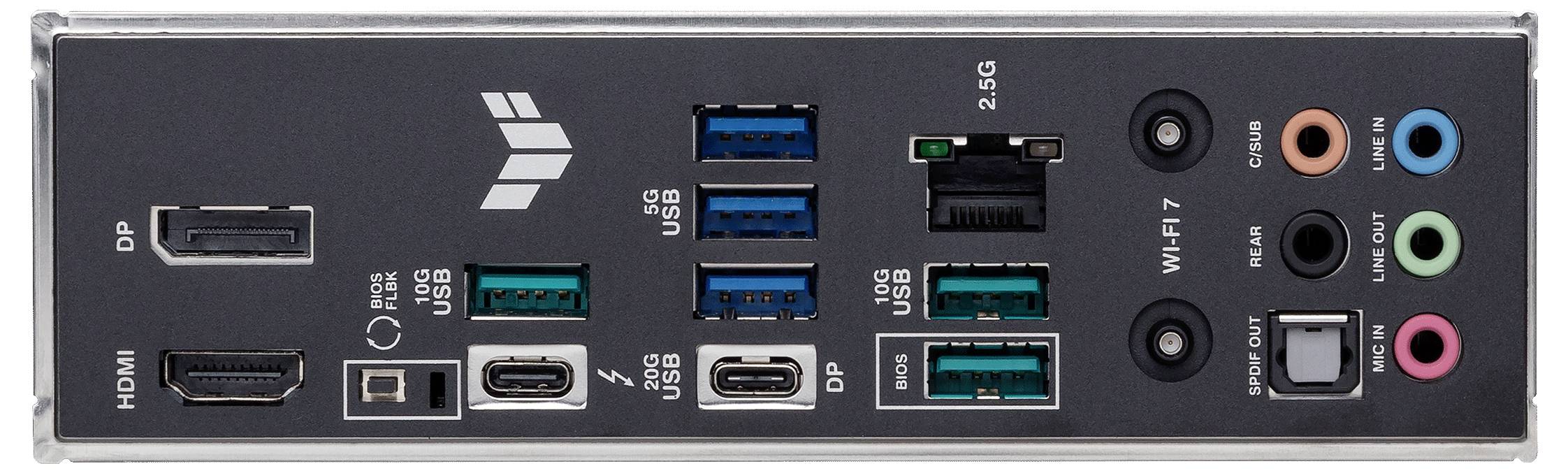 Asus TUF GAMING Z890-PLUS WIFI Mainboard Sockel (PC) Intel® LGA 1851 Formfaktor (Details) ATX Mainboard-Chipsatz Intel® Z890