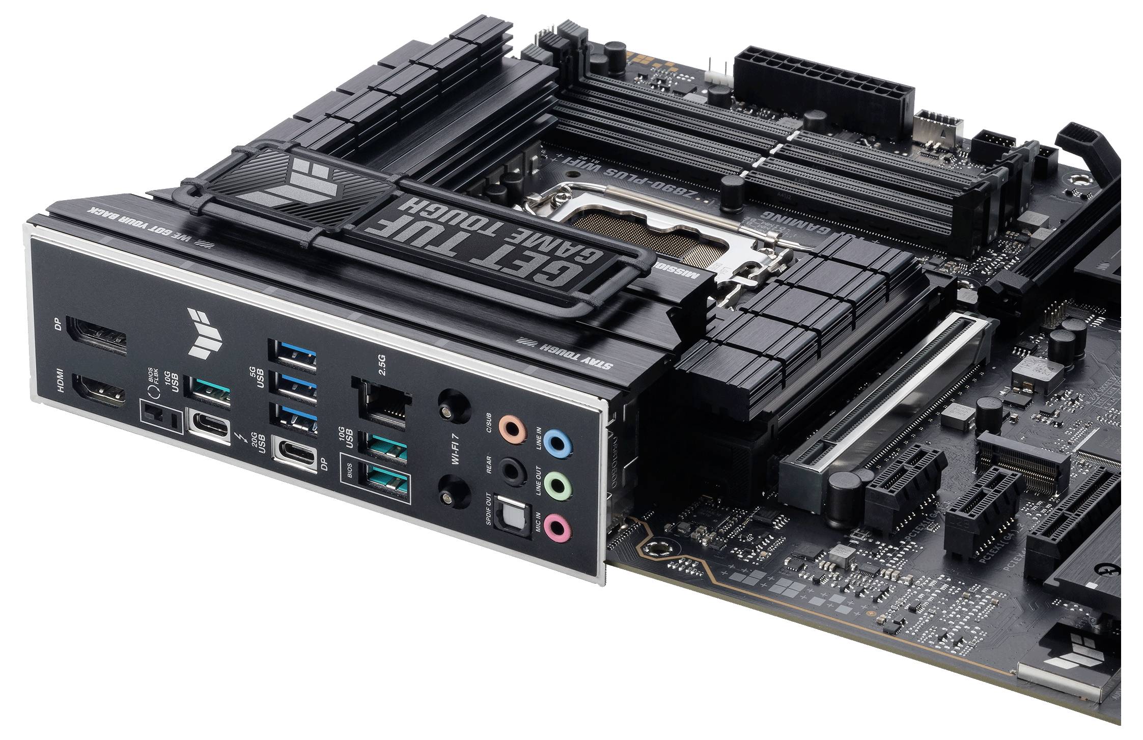 Asus TUF GAMING Z890-PLUS WIFI Mainboard Sockel (PC) Intel® LGA 1851 Formfaktor (Details) ATX Mainboard-Chipsatz Intel® Z890