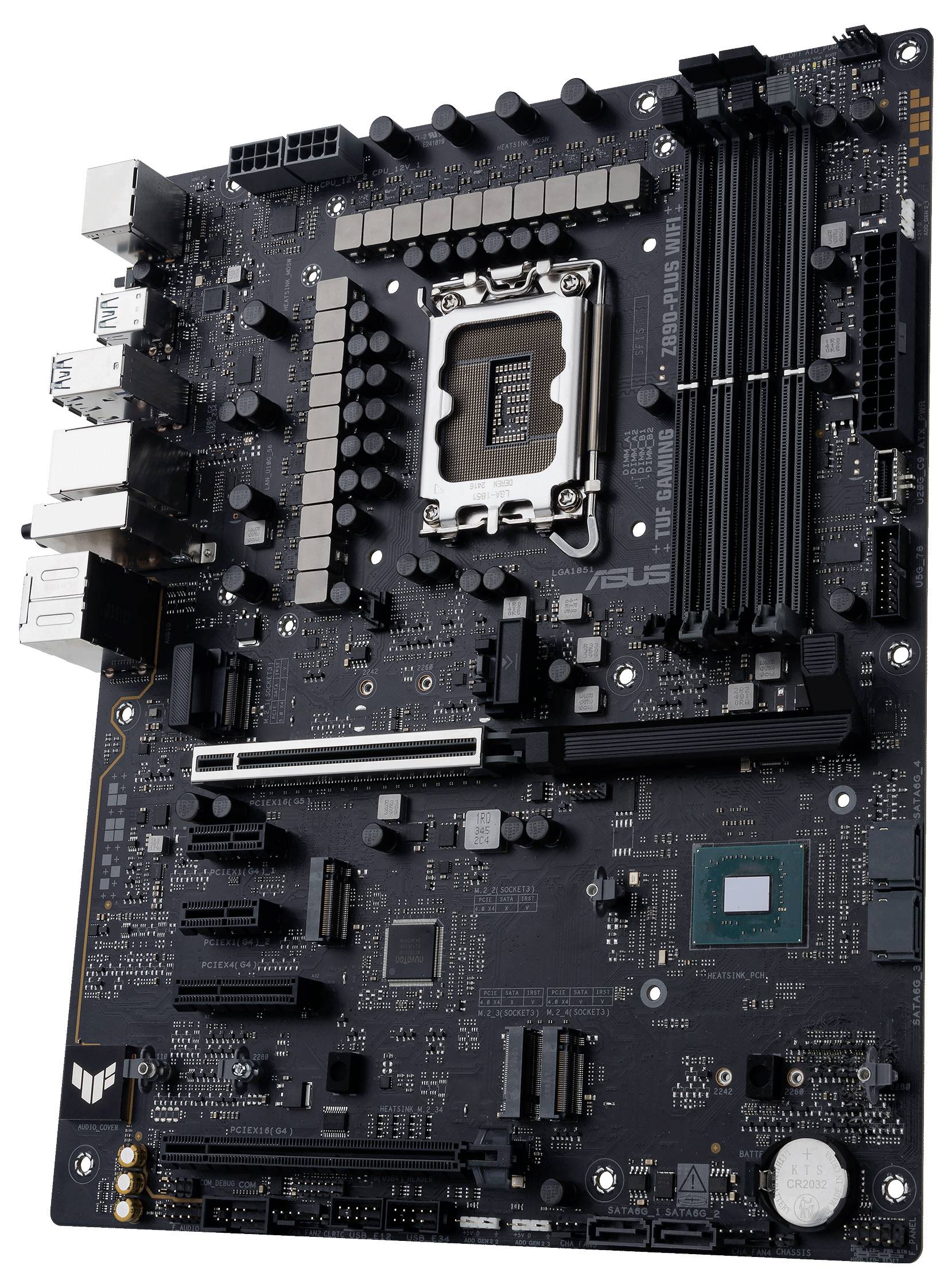 Asus TUF GAMING Z890-PLUS WIFI Mainboard Sockel (PC) Intel® LGA 1851 Formfaktor (Details) ATX Mainboard-Chipsatz Intel® Z890