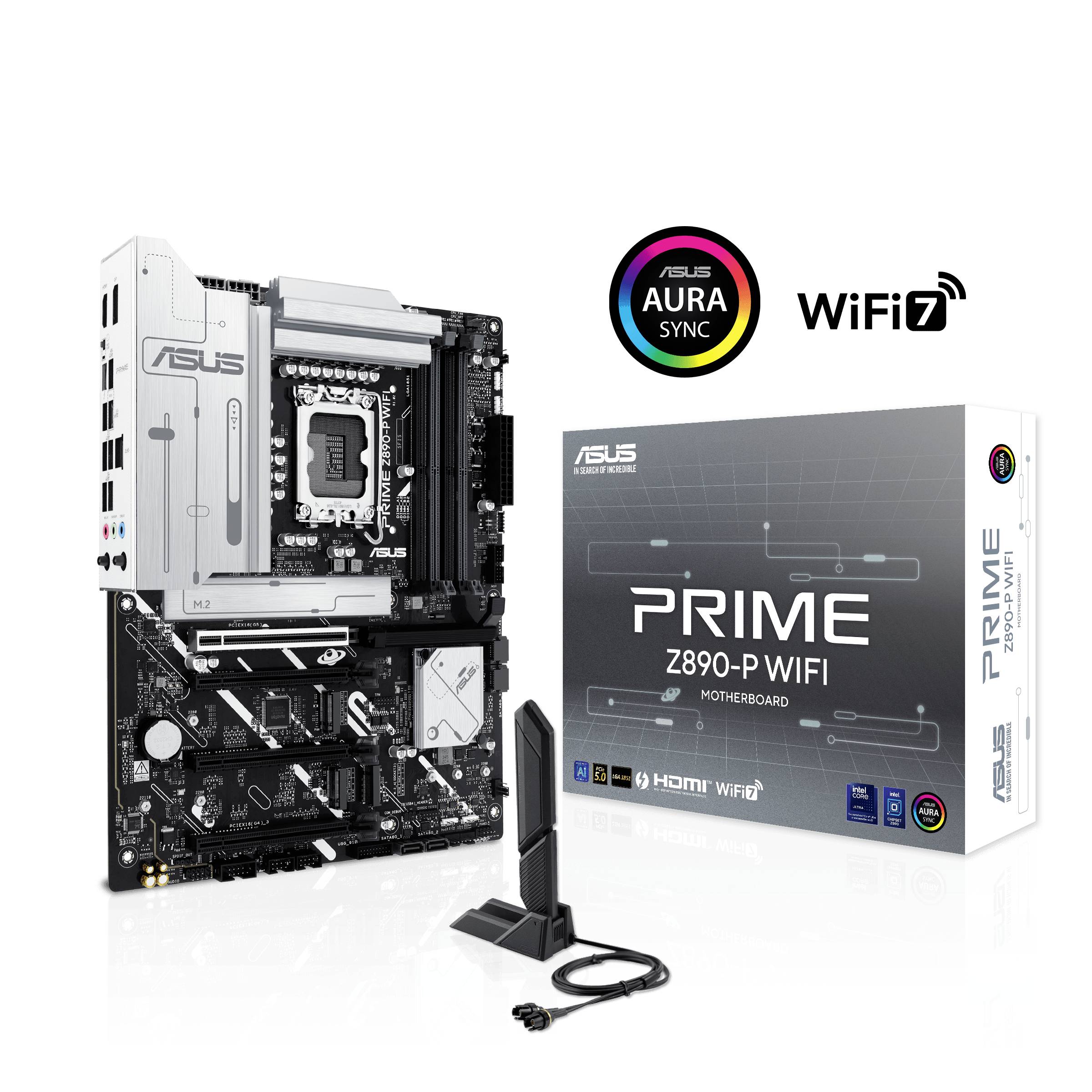 Asus PRIME Z890-P WIFI Mainboard Sockel (PC) Intel® LGA 1851 Formfaktor (Details) ATX Mainboard-Chipsatz Intel® Z890