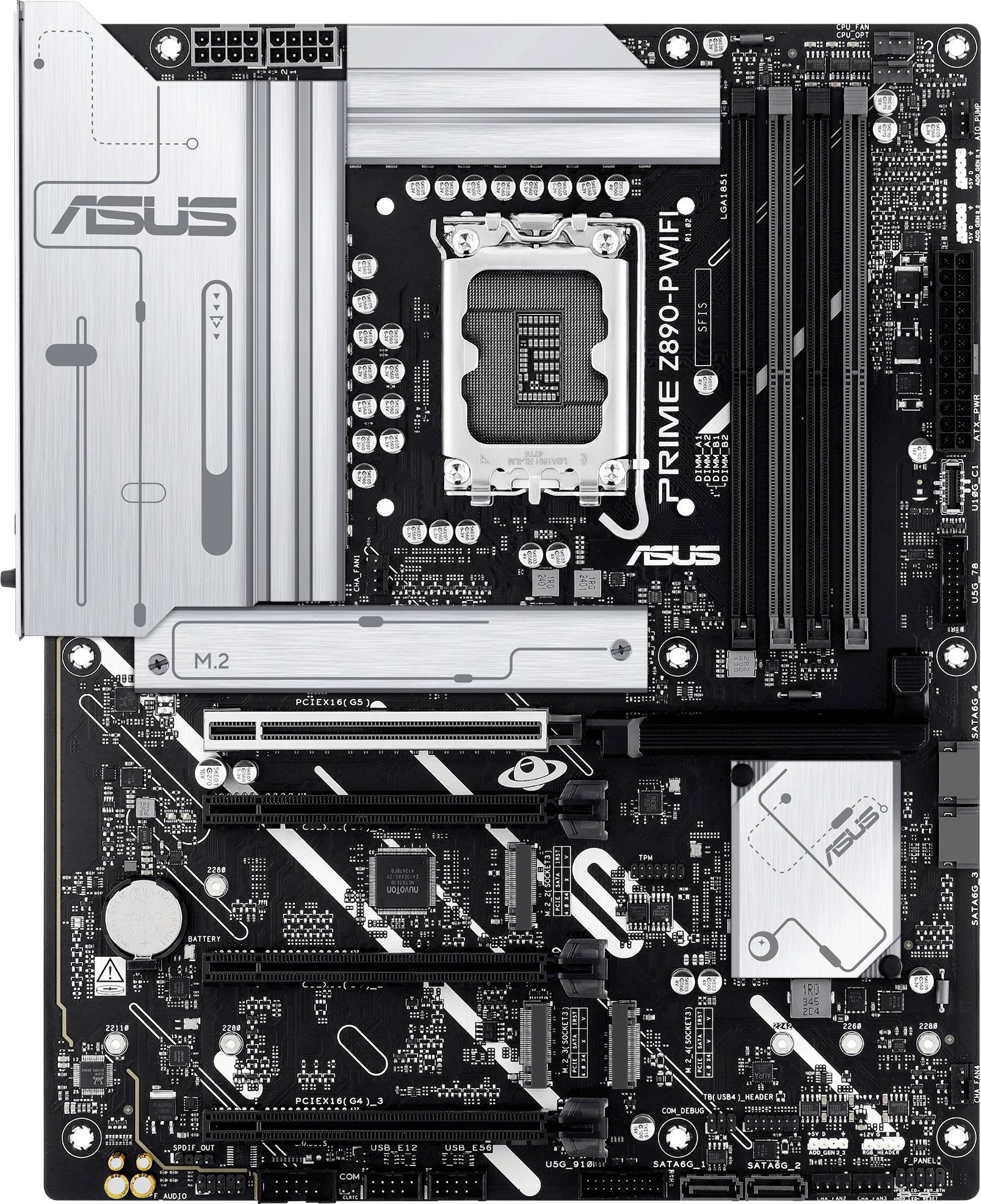 Asus PRIME Z890-P WIFI Mainboard Sockel (PC) Intel® LGA 1851 Formfaktor (Details) ATX Mainboard-Chipsatz Intel® Z890