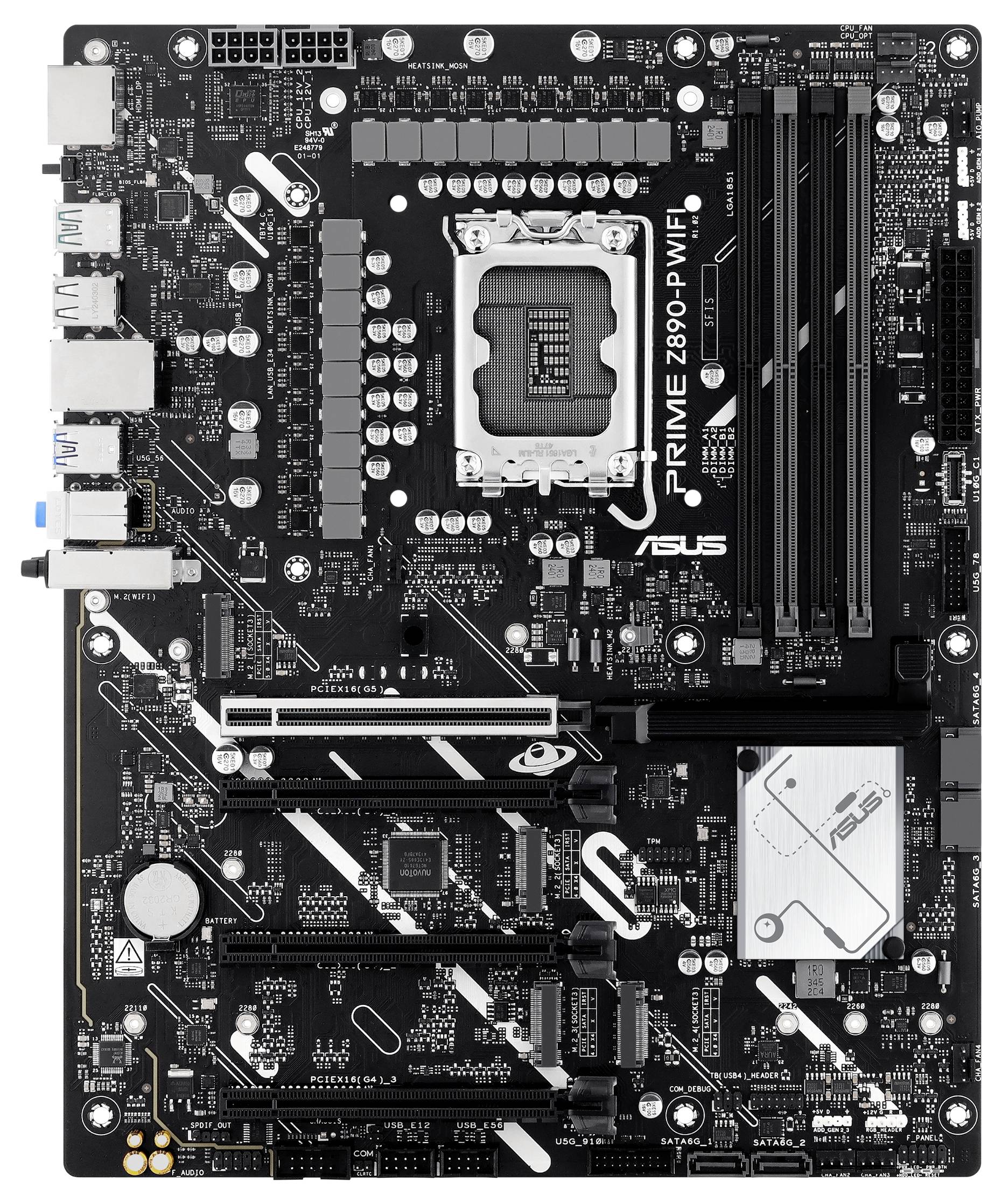 Asus PRIME Z890-P WIFI Mainboard Sockel (PC) Intel® LGA 1851 Formfaktor (Details) ATX Mainboard-Chipsatz Intel® Z890