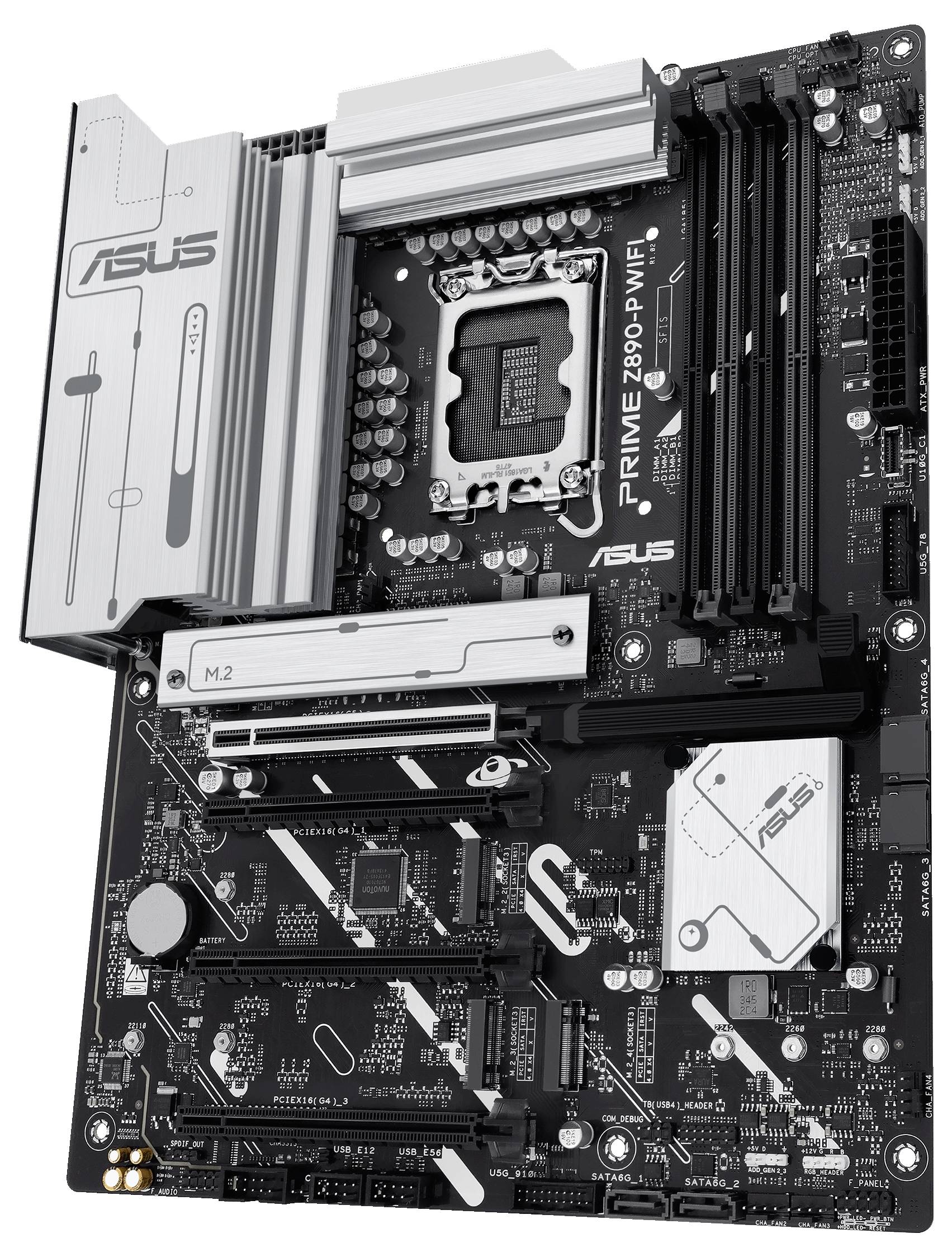 Asus PRIME Z890-P WIFI Mainboard Sockel (PC) Intel® LGA 1851 Formfaktor (Details) ATX Mainboard-Chipsatz Intel® Z890