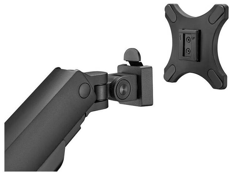 Neomounts DS70S-950BL2 Monitor-Tischhalterung 43,2cm (17") - 88,9cm (35") Schwarz Höhenverstellbar, Neigbar, Schwenkbar, Rotierbar