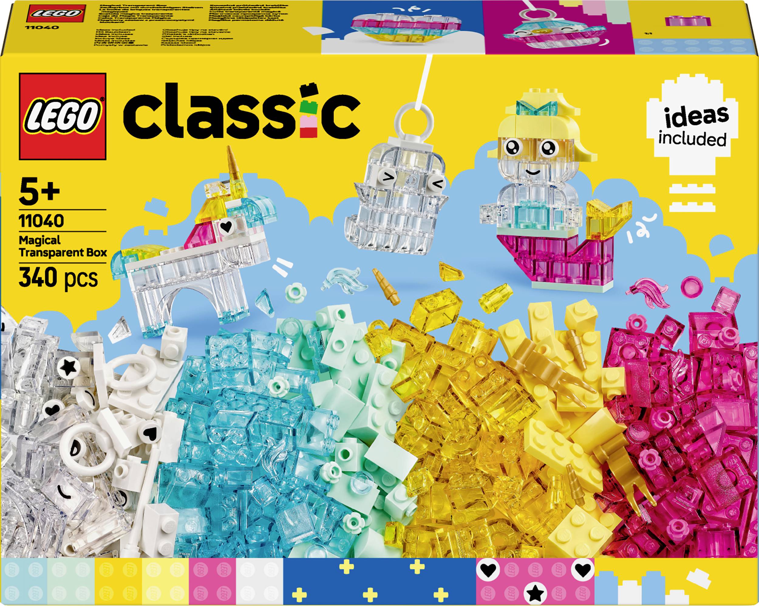11040 LEGO® CLASSIC Zauberbox mit durchsichtigen Steinen