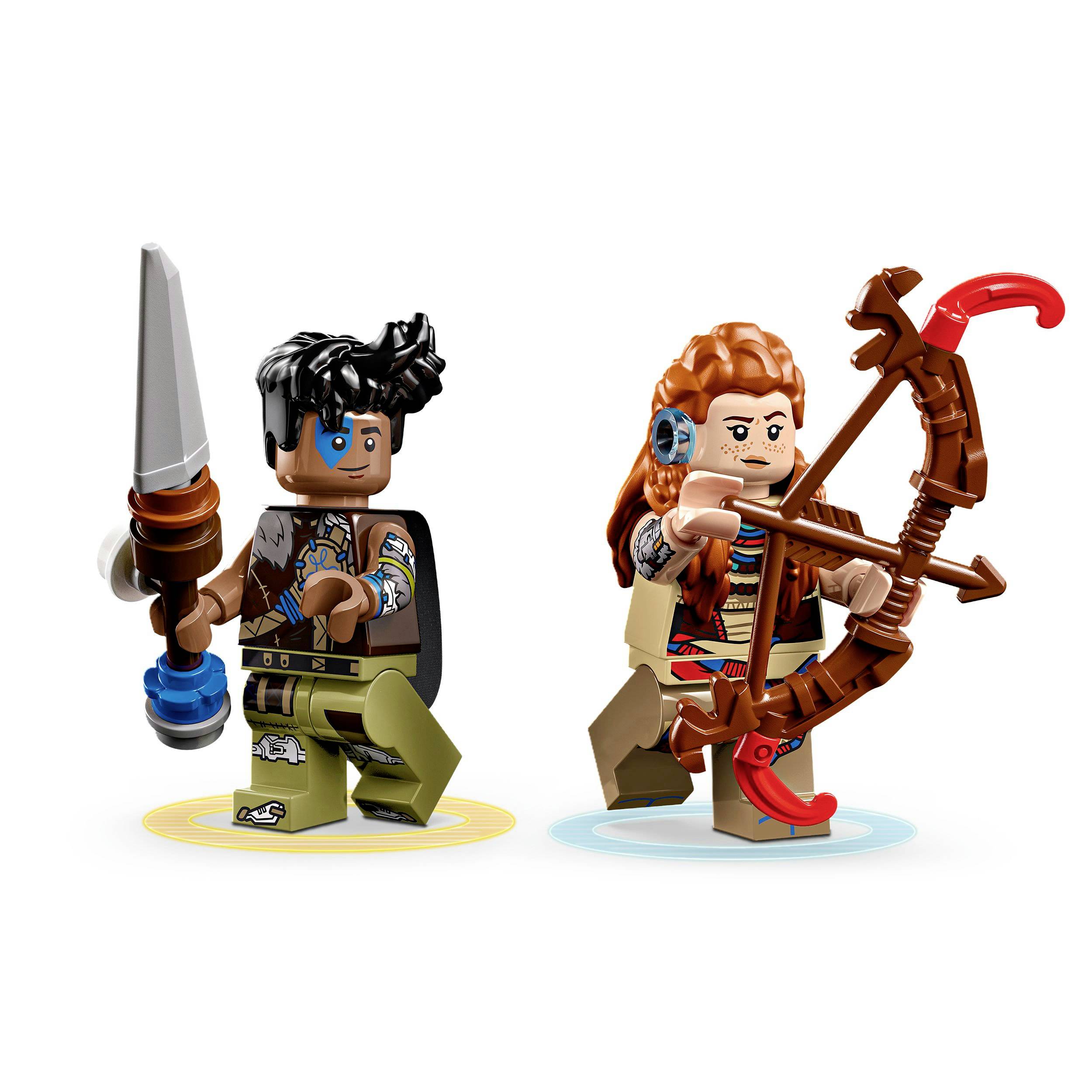 LEGO® ICONS™ 77037 Horizon Aloy und Varl vs. Panzerwanderer und Sägezahn