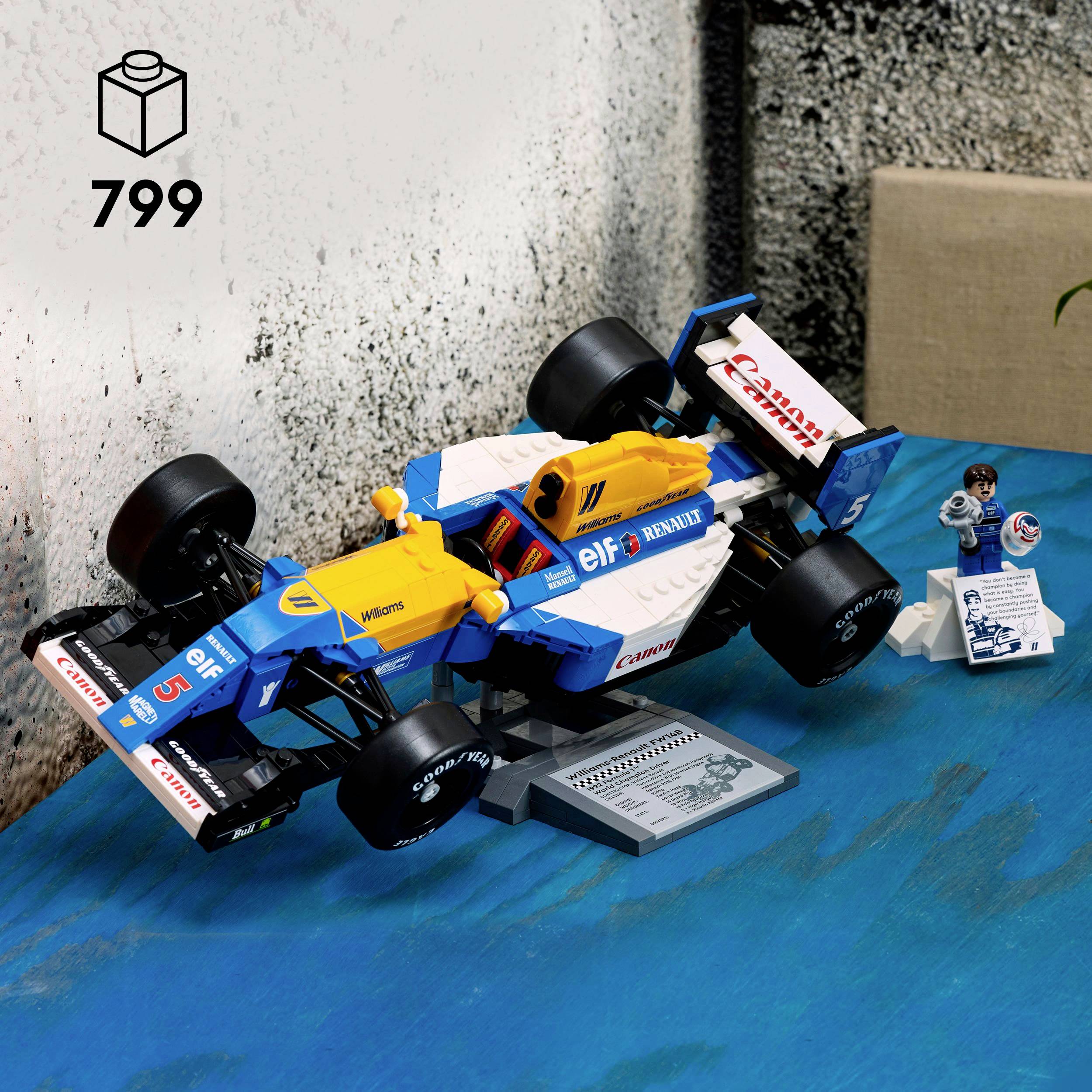 LEGO® ICONS™ 10353 Williams Racing FW14B mit Nigel Mansell