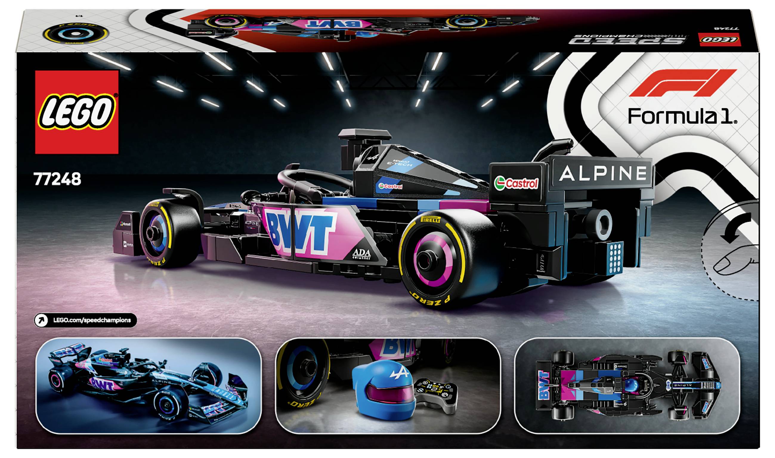 77248 LEGO® SPEED CHAMPIONS BWT Alpine F1® Team A524 Rennauto
