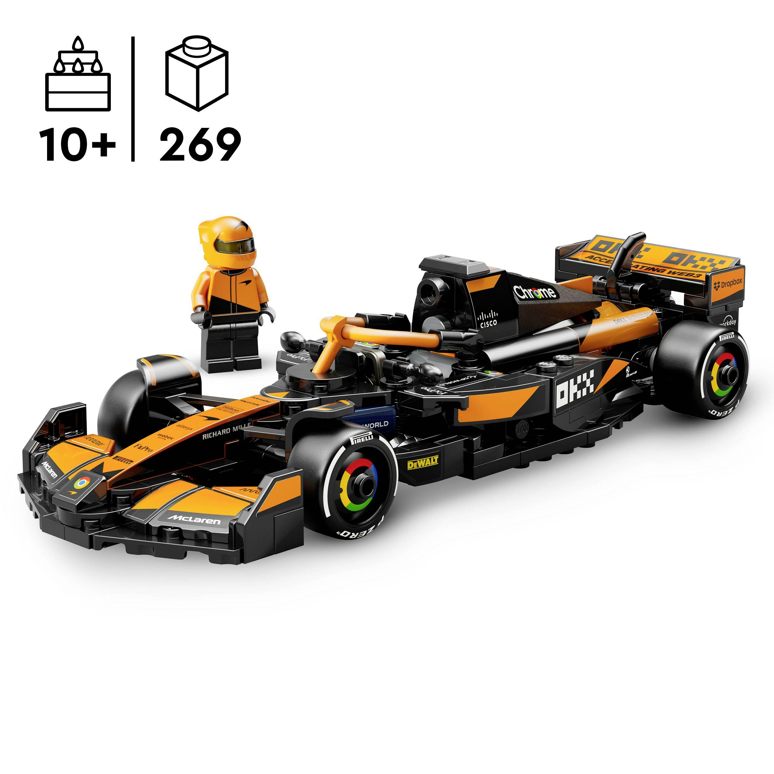 77251 LEGO® SPEED CHAMPIONS McLaren F1® Team MCL38 Rennauto