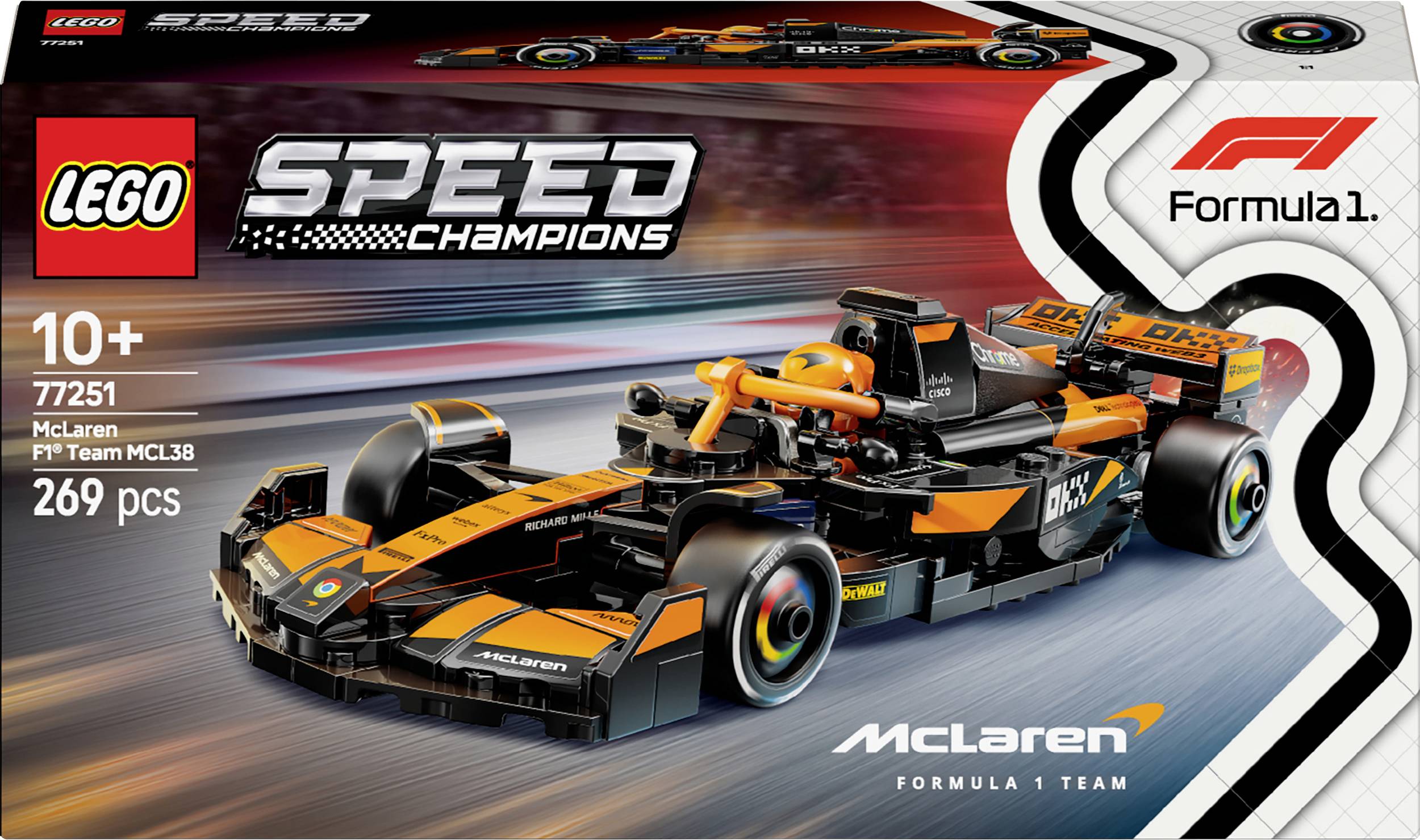 77251 LEGO® SPEED CHAMPIONS McLaren F1® Team MCL38 Rennauto